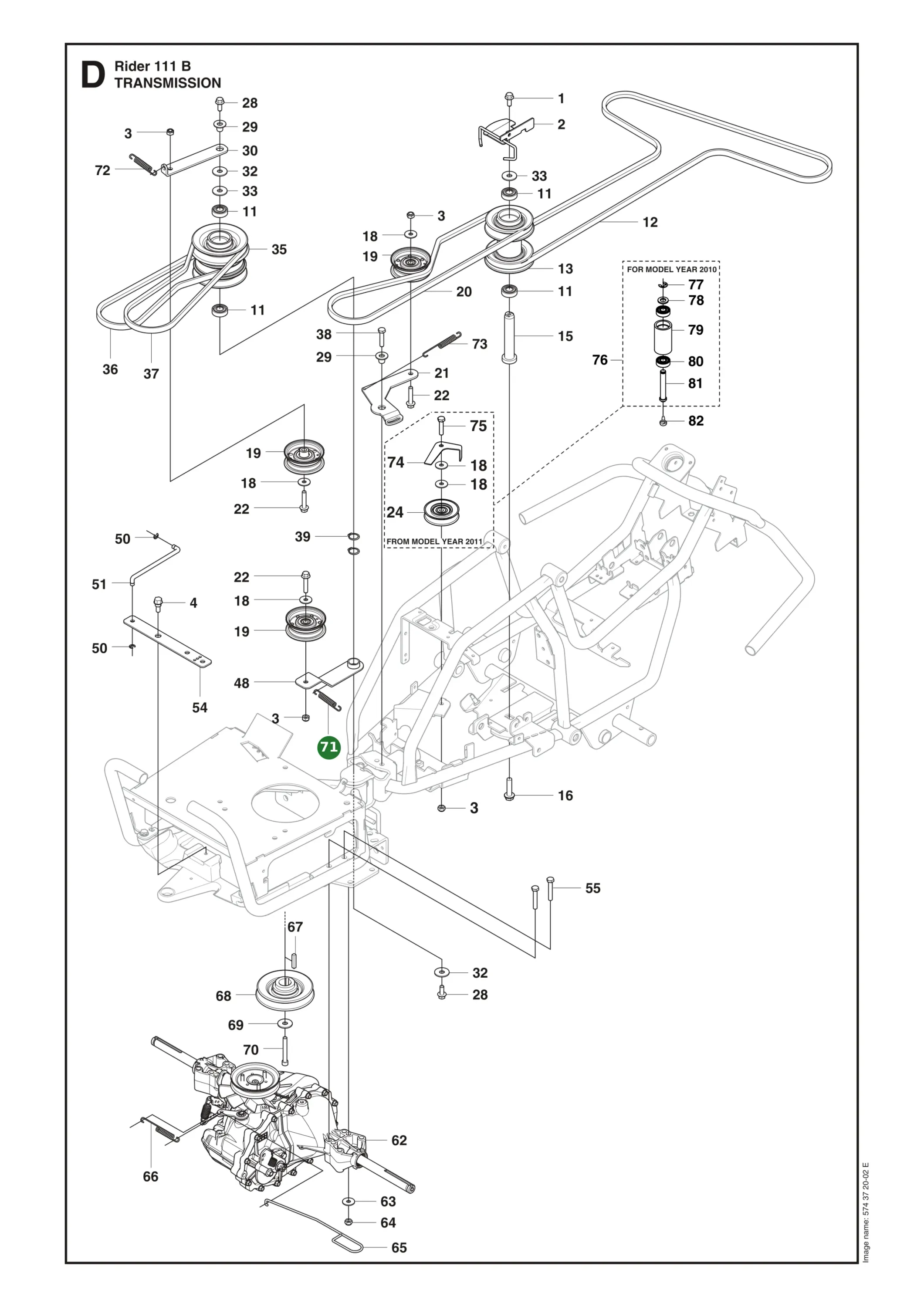 Position im Ersatzteilkatalog