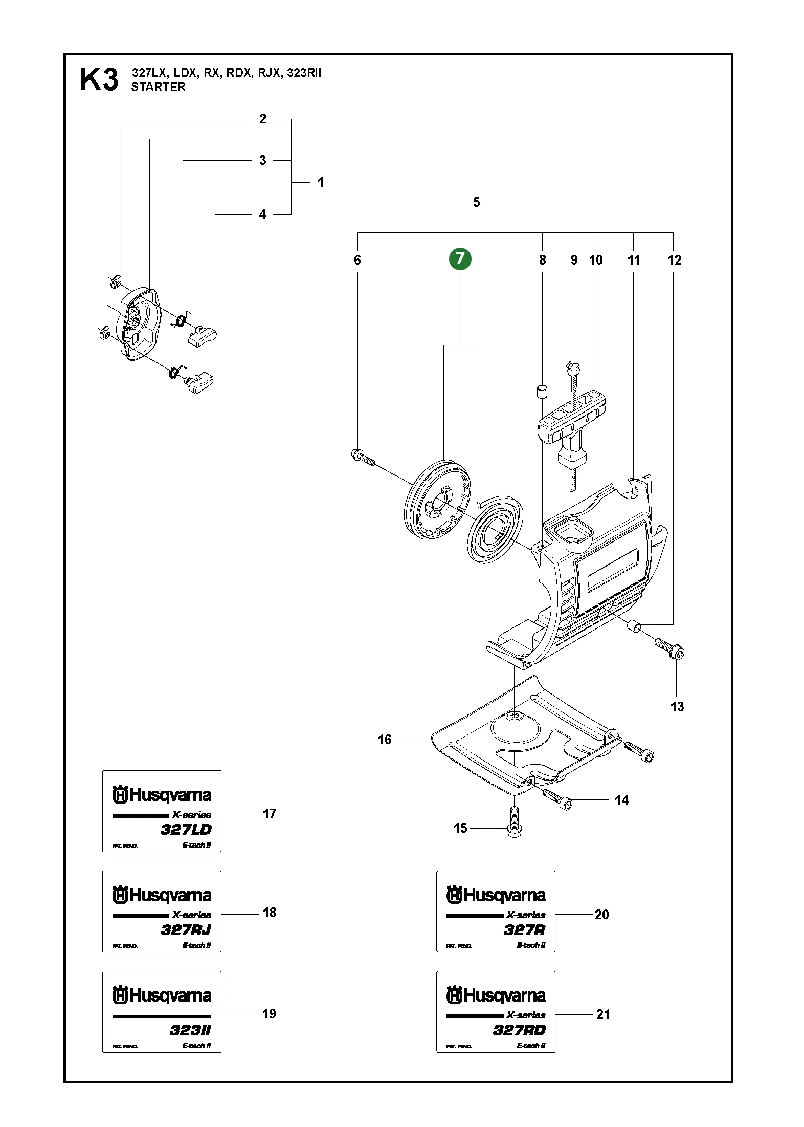 Position im Ersatzteilkatalog