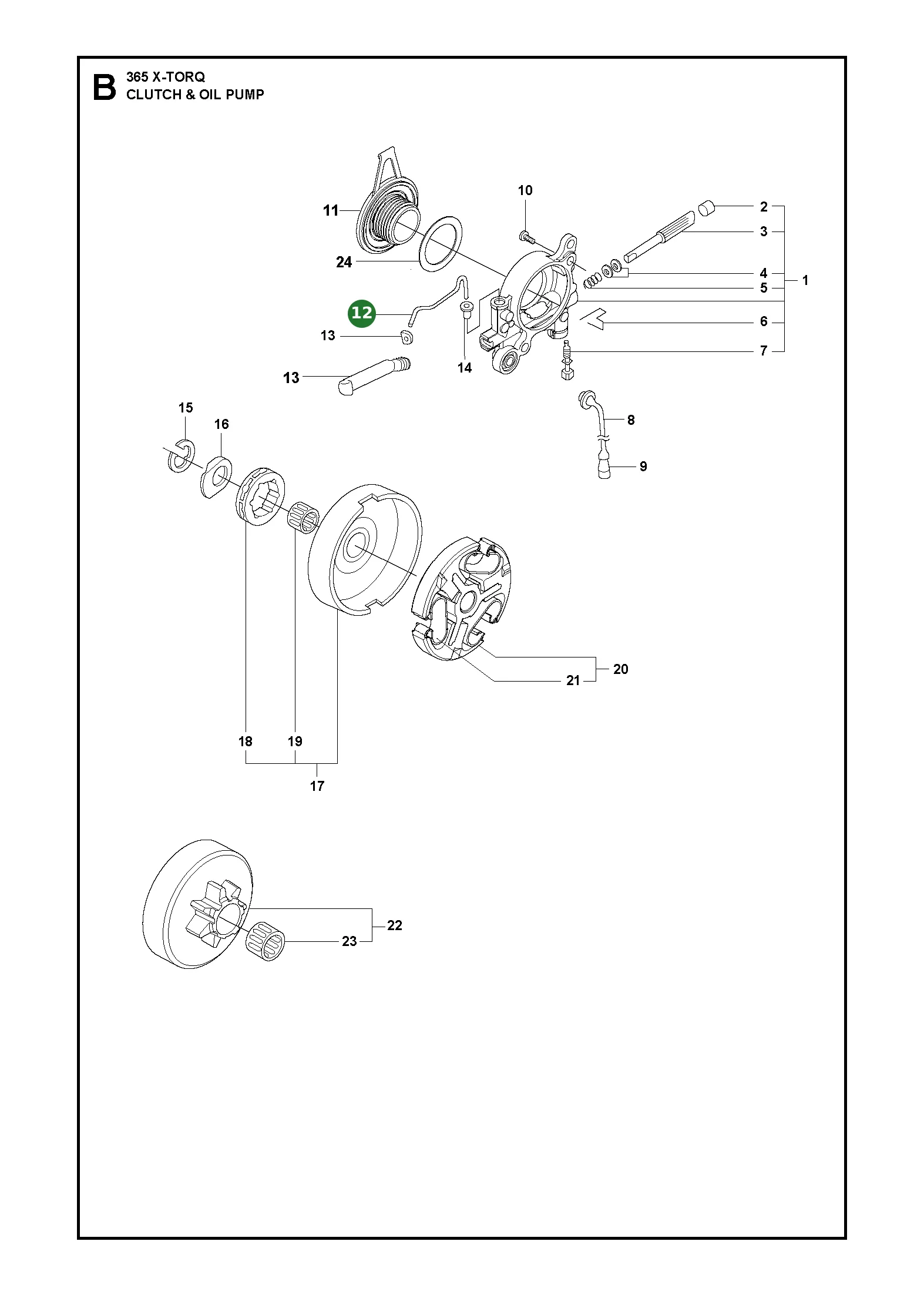 &Ouml;lrohr f&uuml;r Husqvarna Motors&auml;gen
