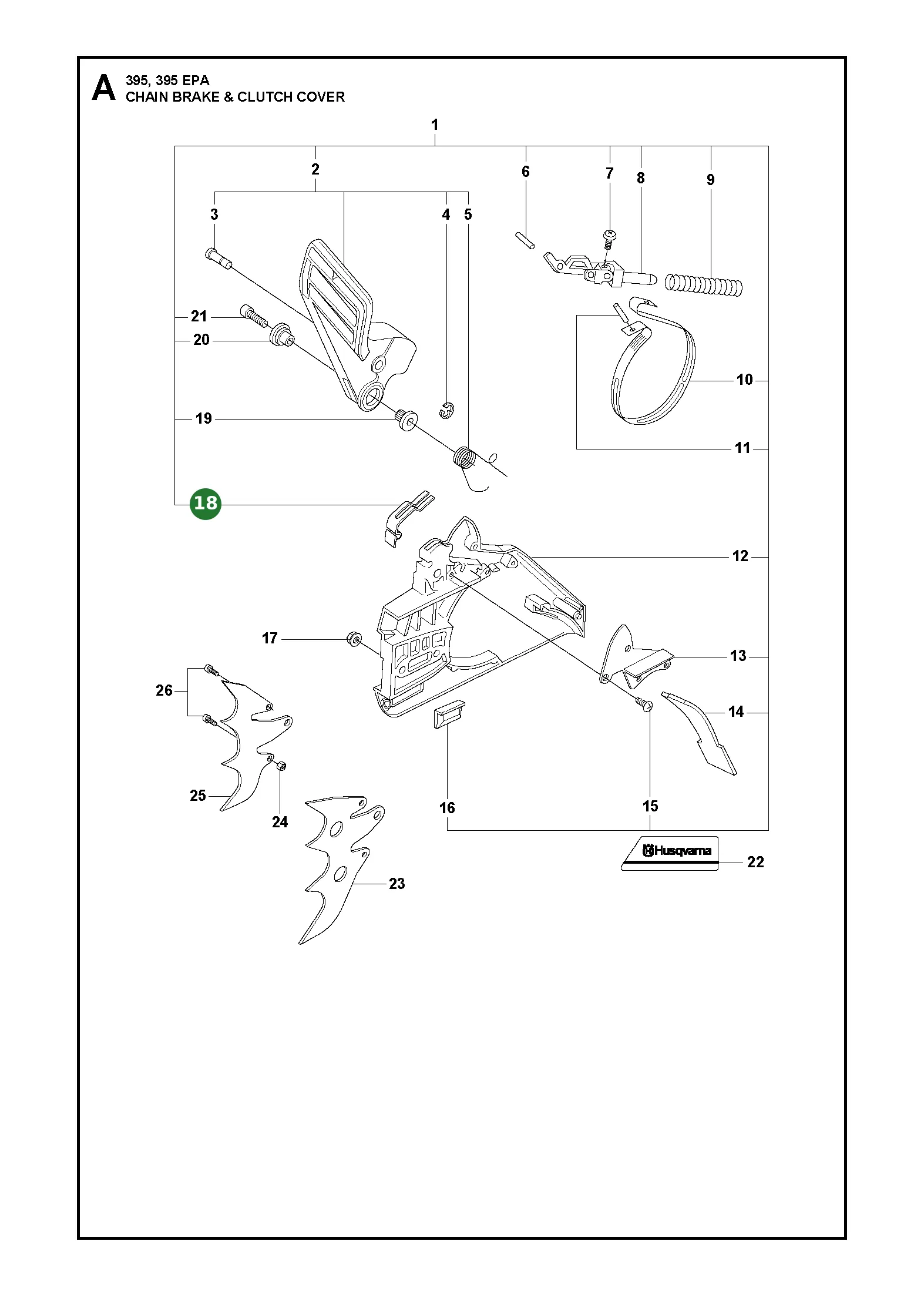Feder f&uuml;r Husqvarna Motors&auml;gen