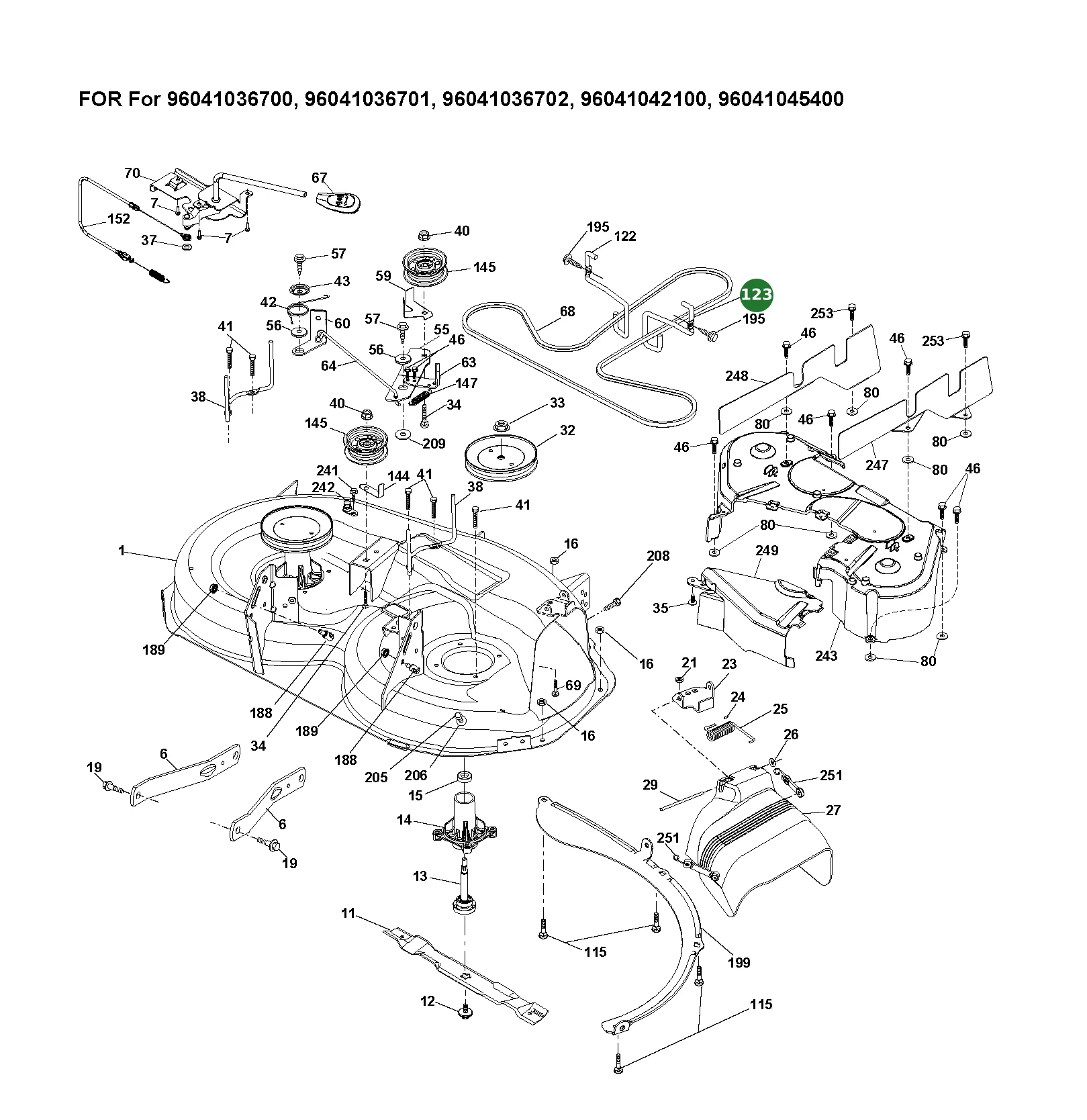 Service Kit f&uuml;r Husqvarna Aufsitzrasenm&auml;her