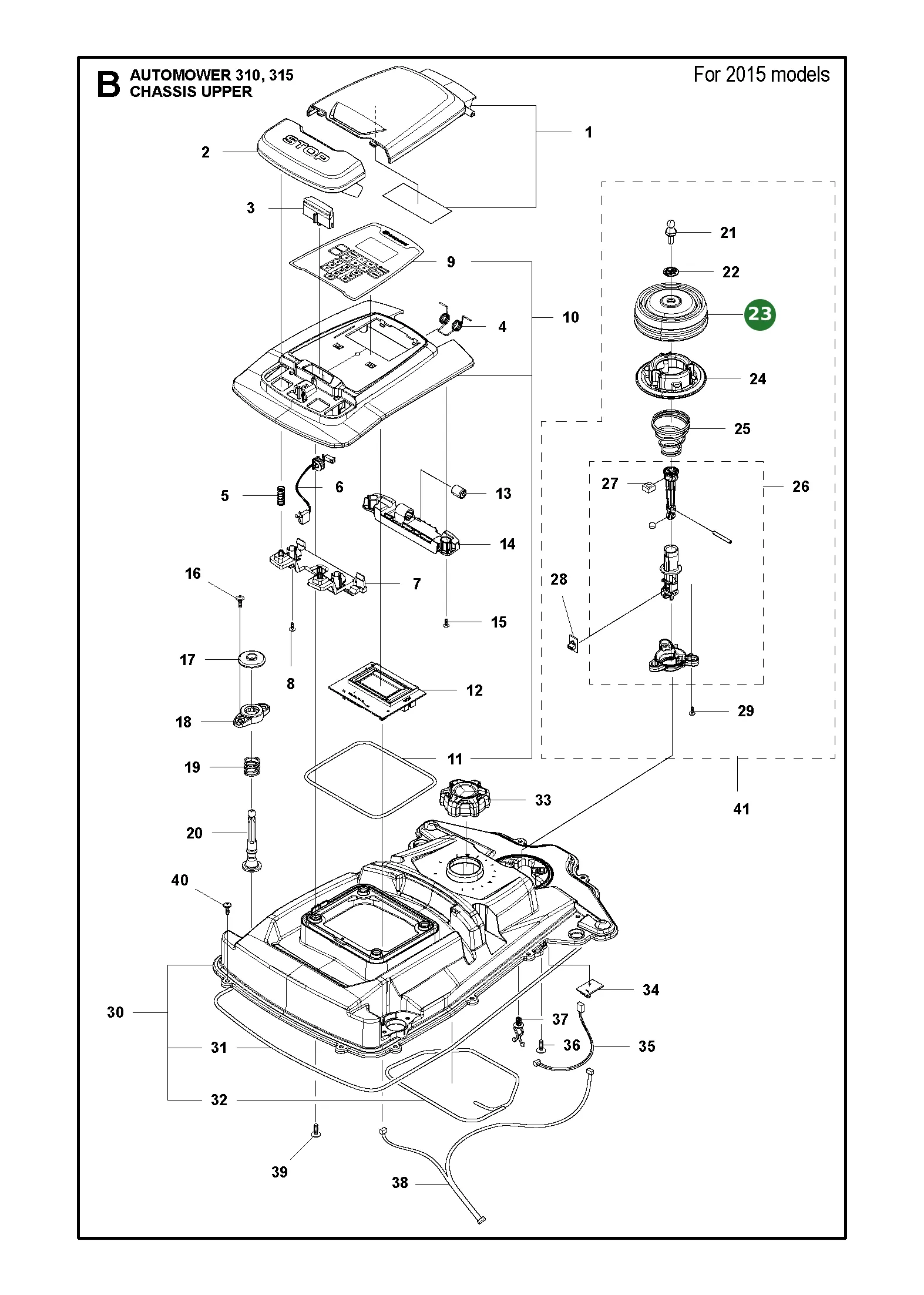Husqvarna Gummibalg f&uuml;r Hebesensor 3er 4er Serie