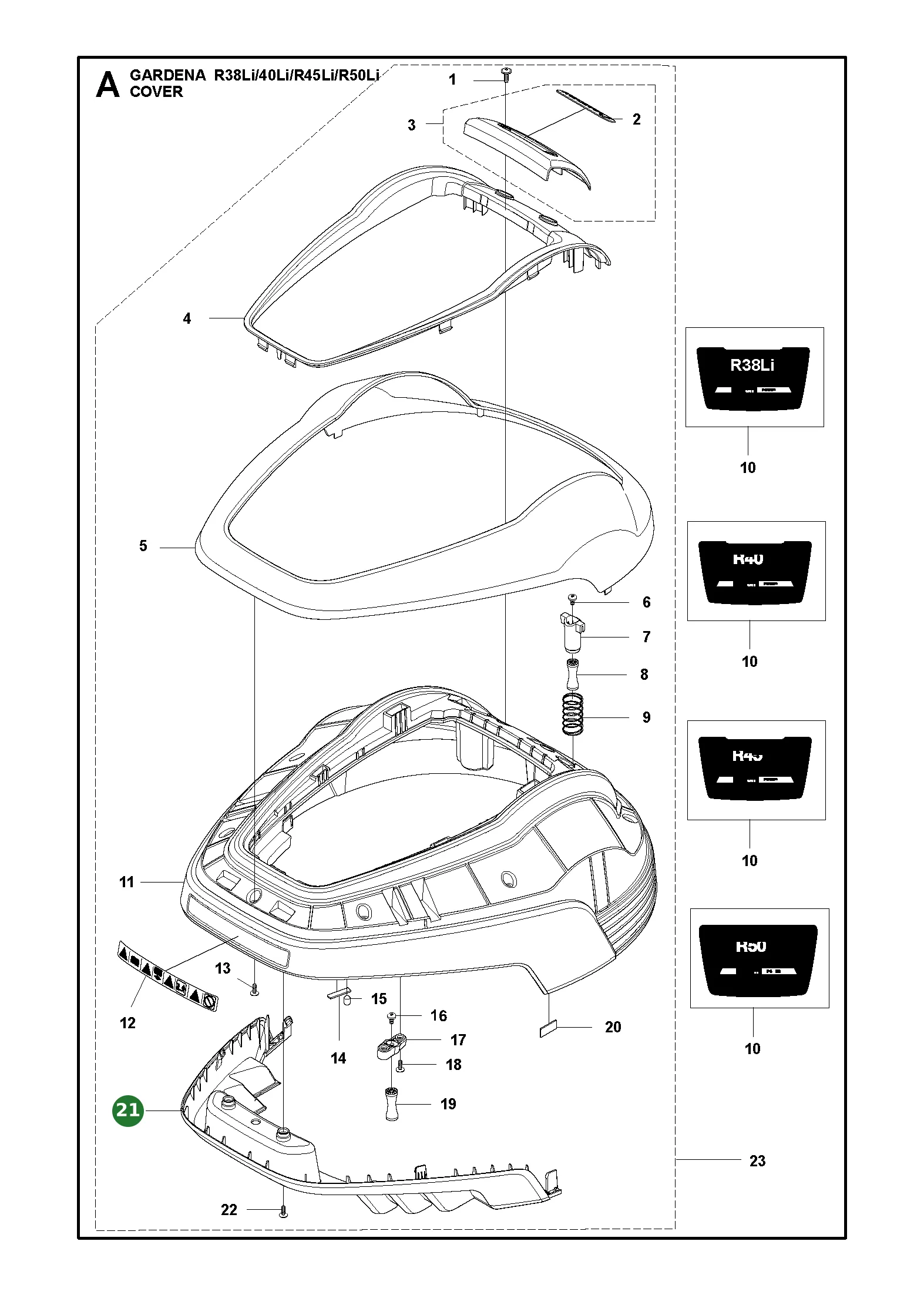 Position im Ersatzteilkatalog