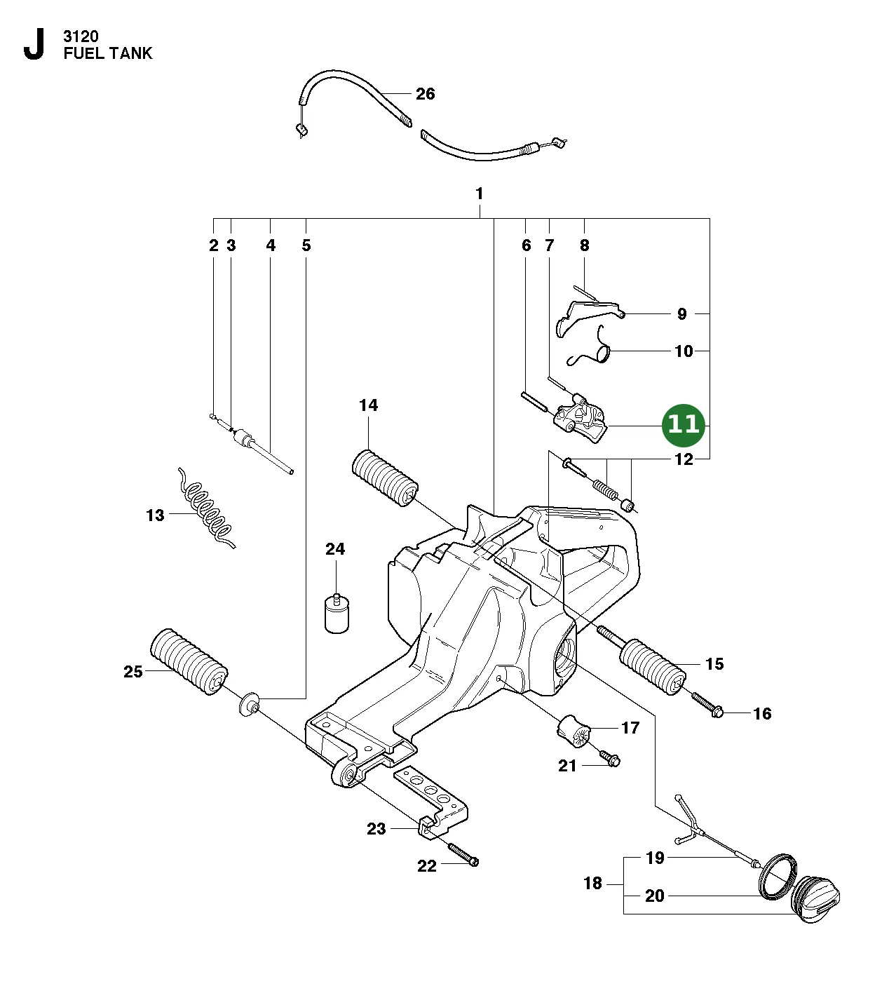 Drosselregelung Kpl. f&uuml;r Husqvarna Motors&auml;gen...