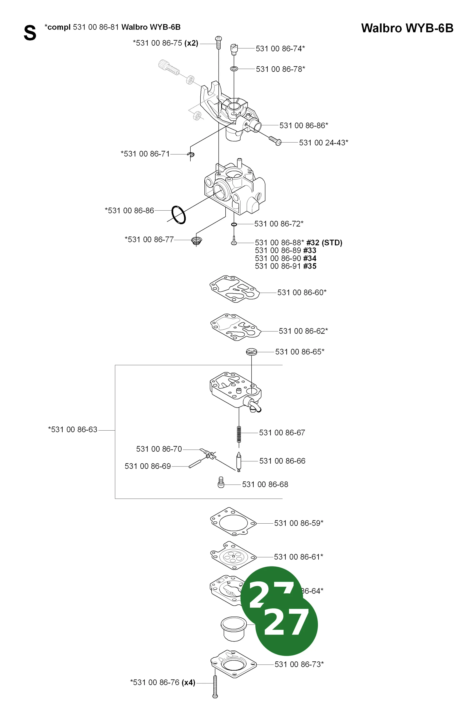 Position im Ersatzteilkatalog