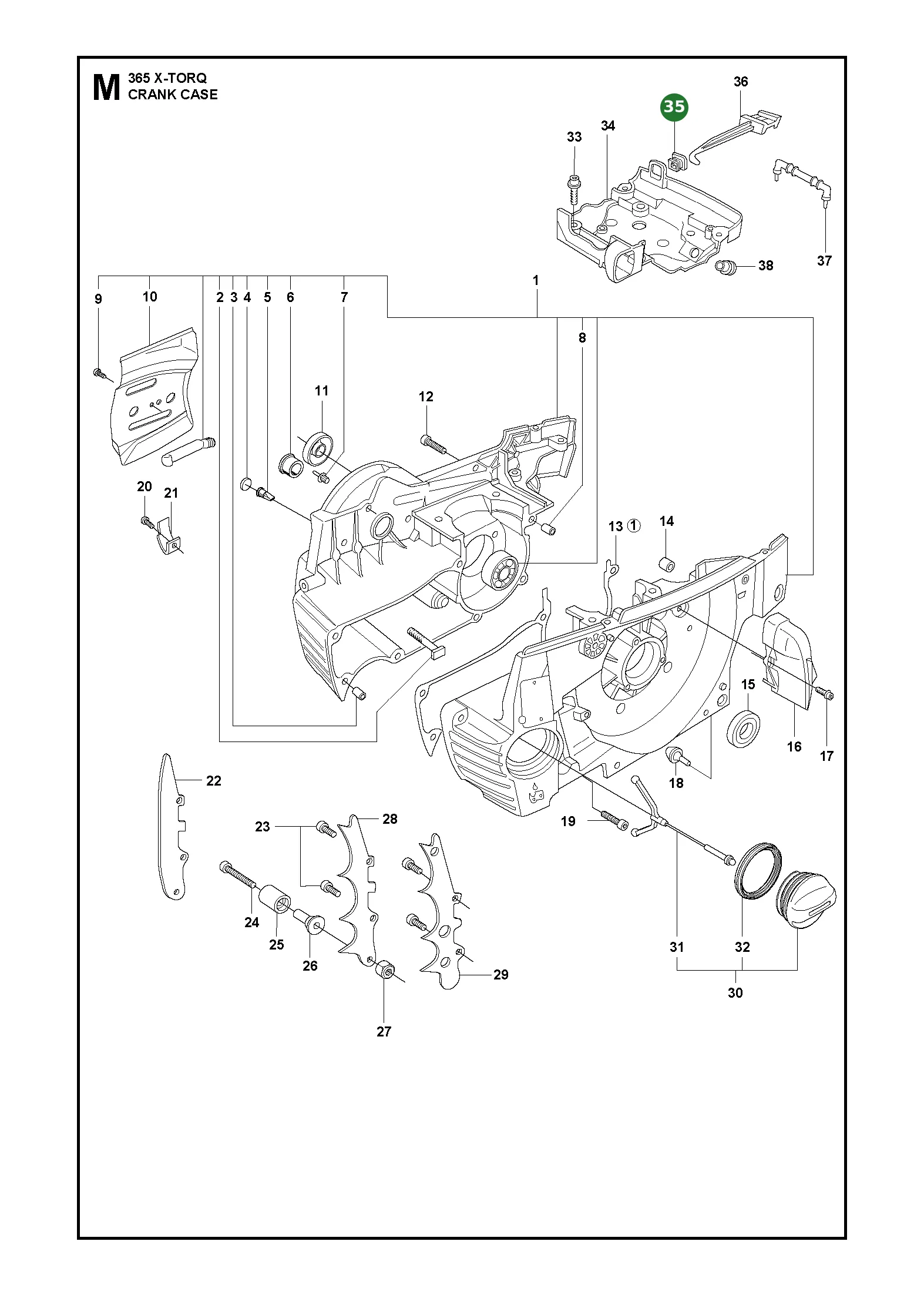 Dichtscheibe f&uuml;r Husqvarna Motors&auml;gen