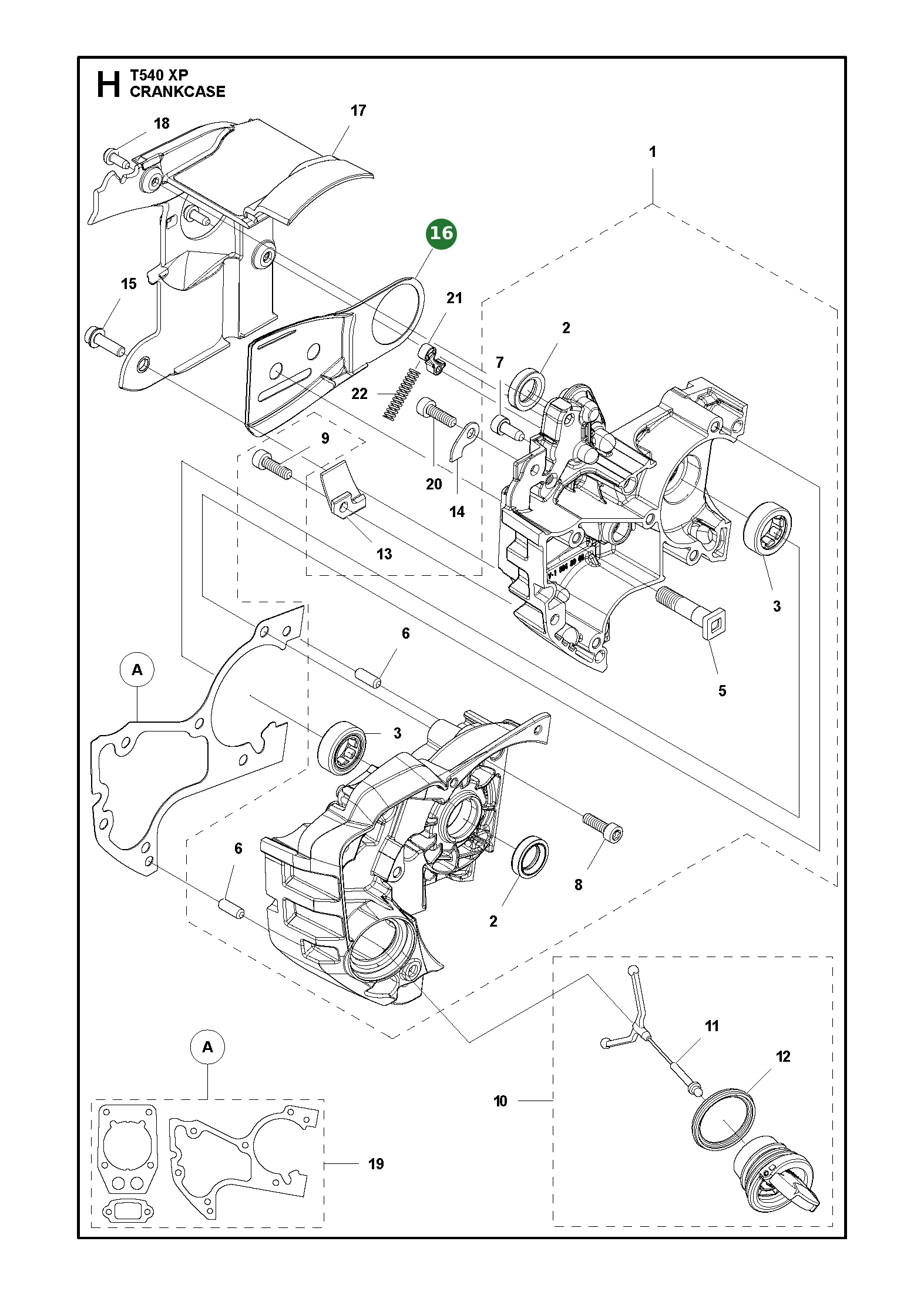 Kettenleitblech f&uuml;r Husqvarna Motors&auml;gen T540...