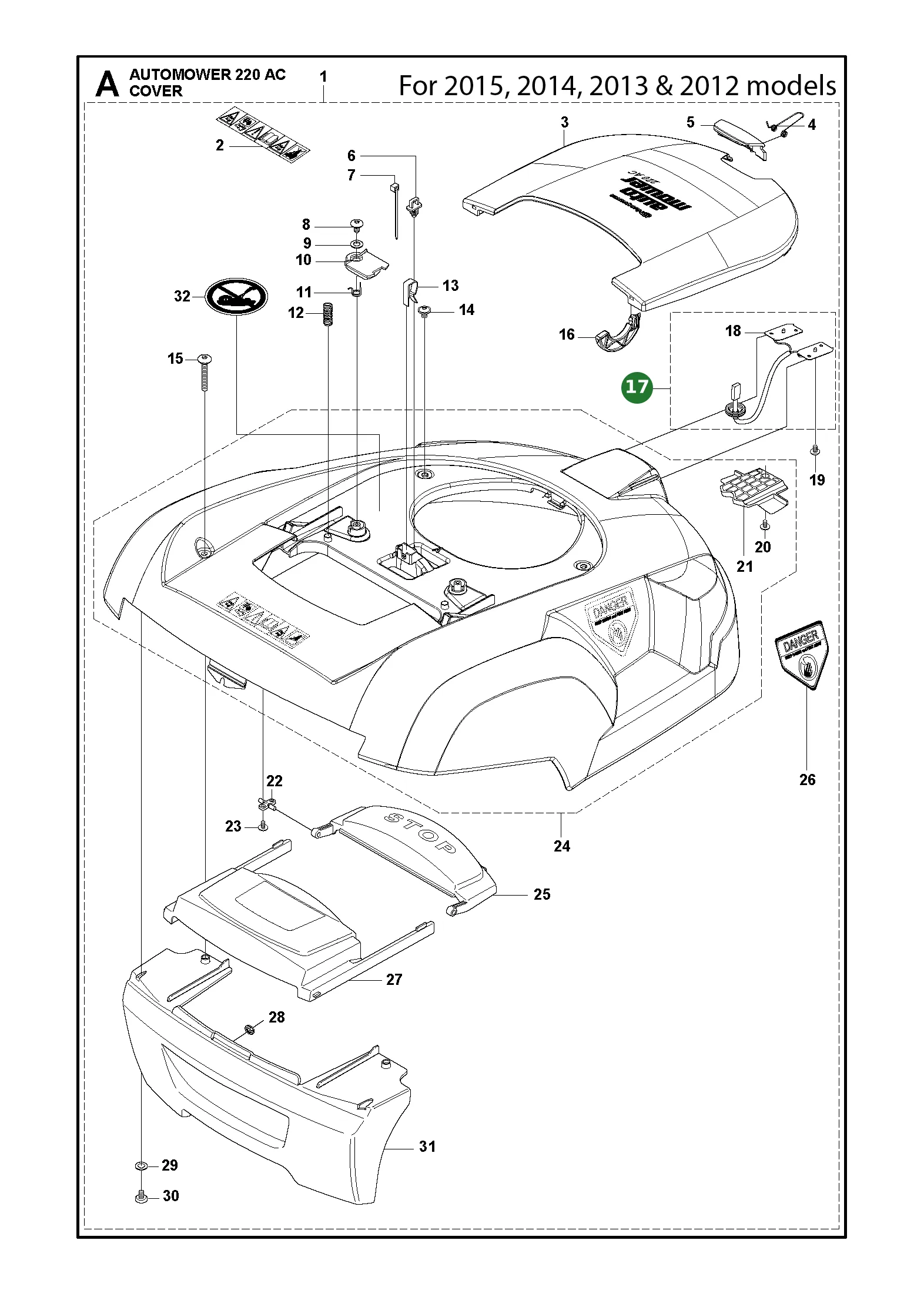 Position im Ersatzteilkatalog