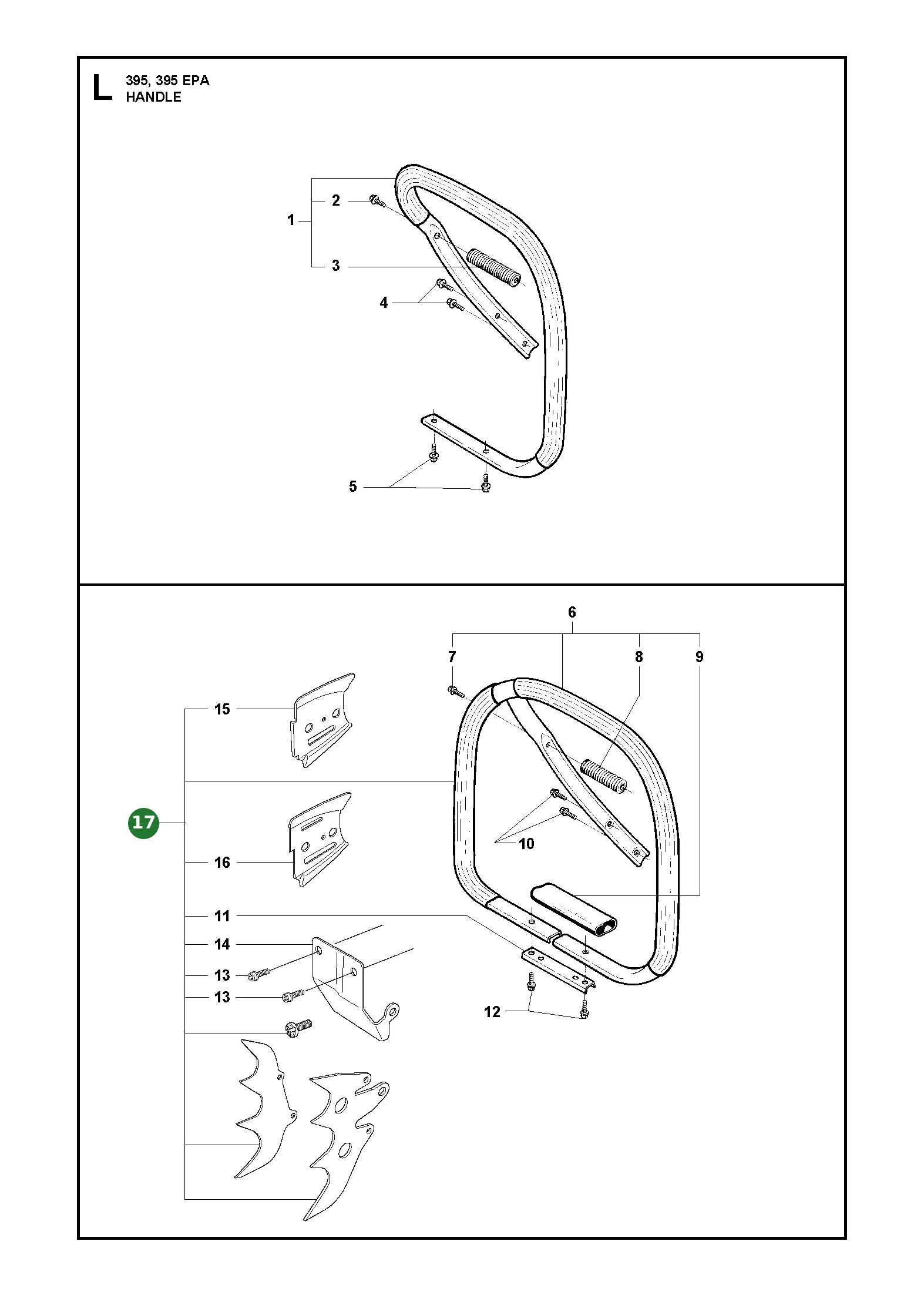 Einstellhebel f&uuml;r Husqvarna Motors&auml;gen 395 XP,...