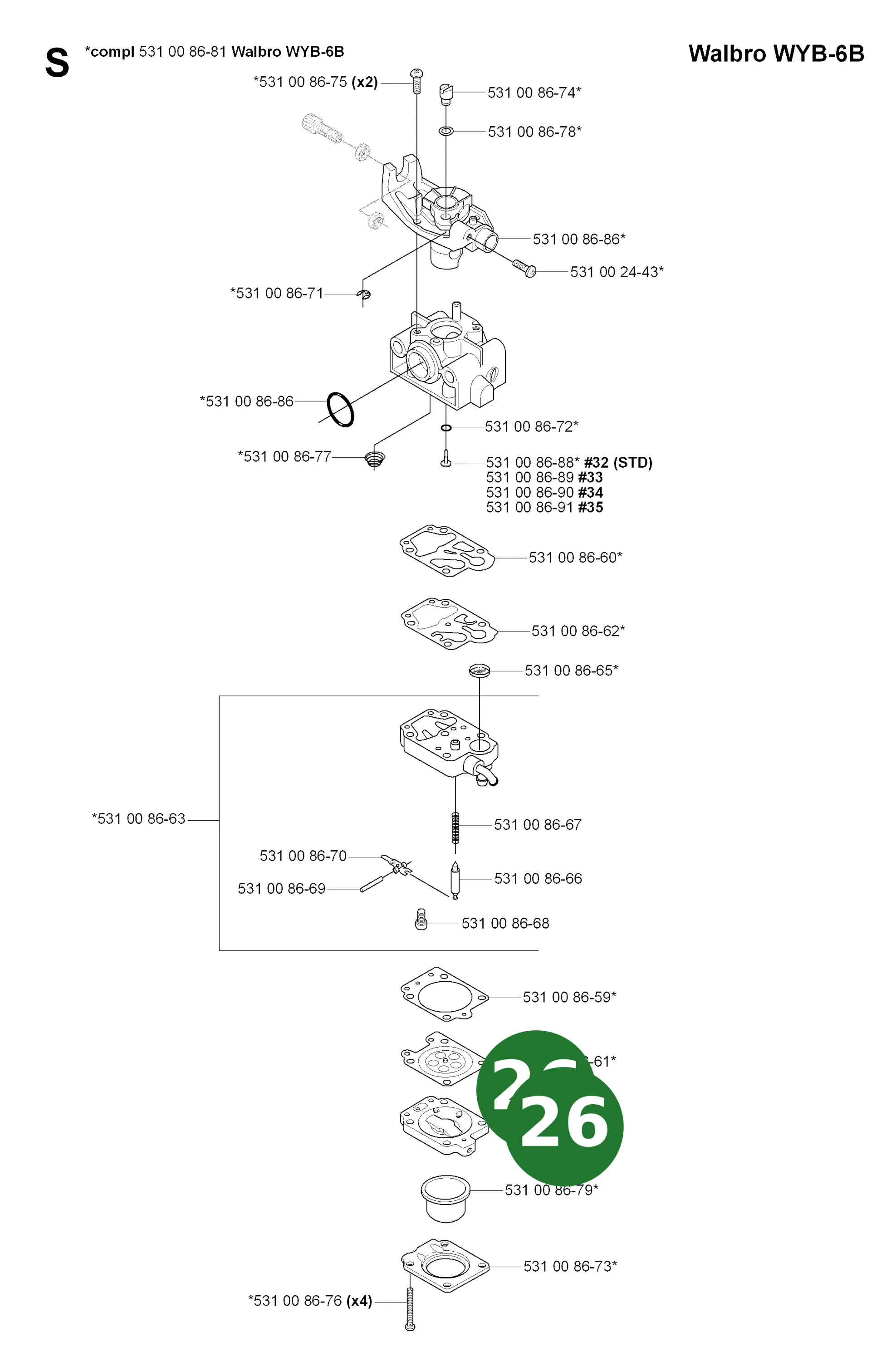 Position im Ersatzteilkatalog