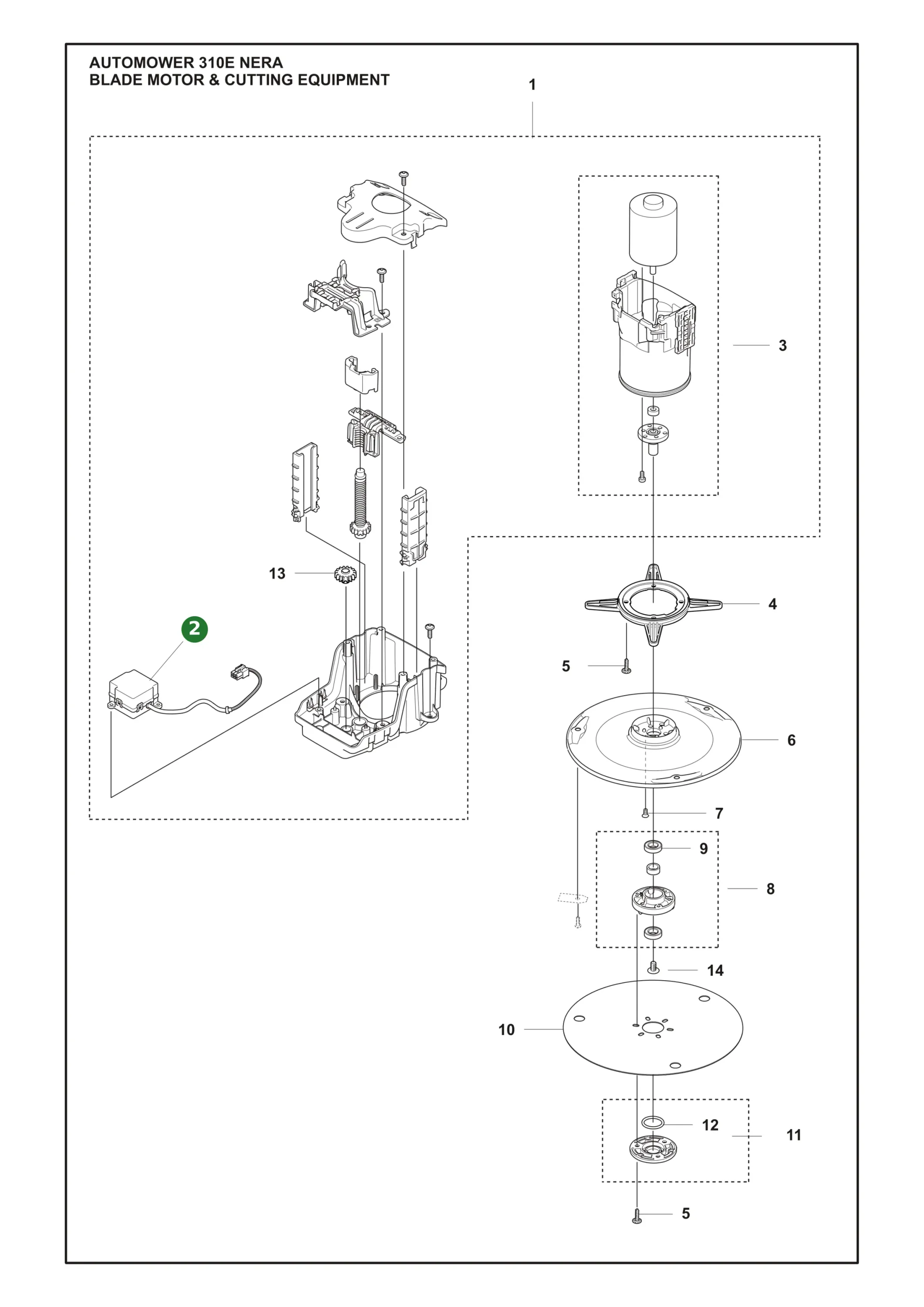 Original Husqvarna Motor Schnitth&ouml;henverstellung...