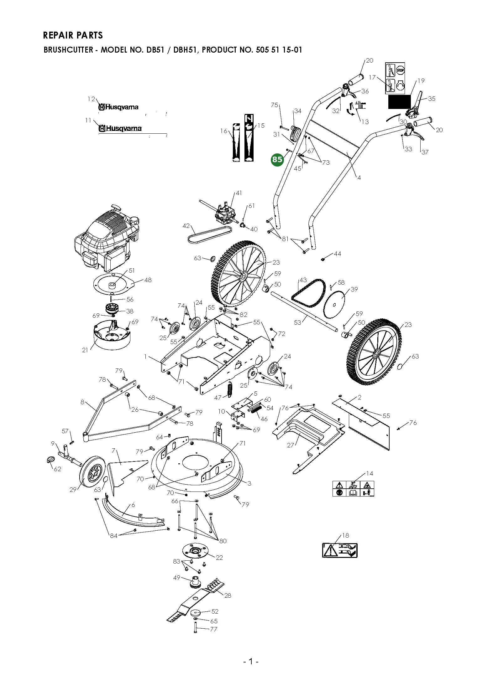Position im Ersatzteilkatalog