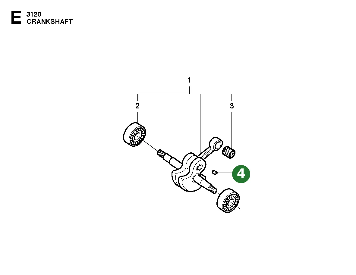 Scheibenfeder f&uuml;r Husqvarna Motors&auml;gen 61, 66,...