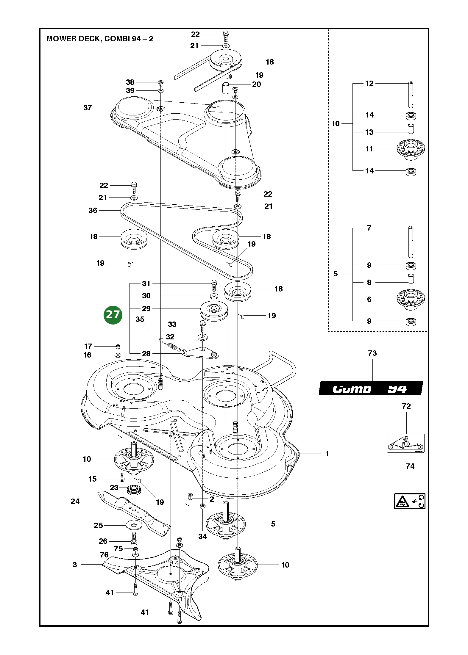Position im Ersatzteilkatalog