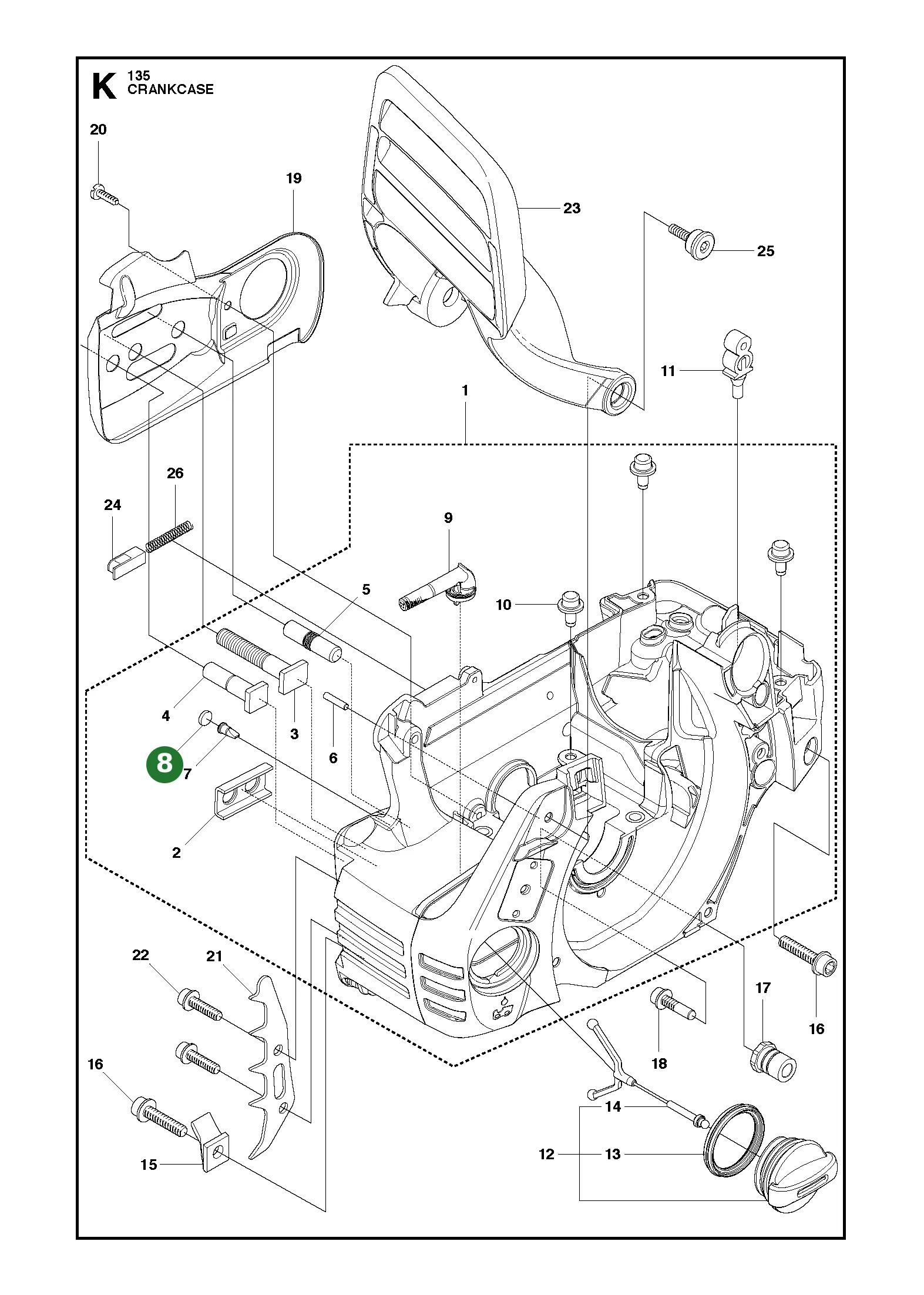 Filter f&uuml;r Husqvarna Motors&auml;gen