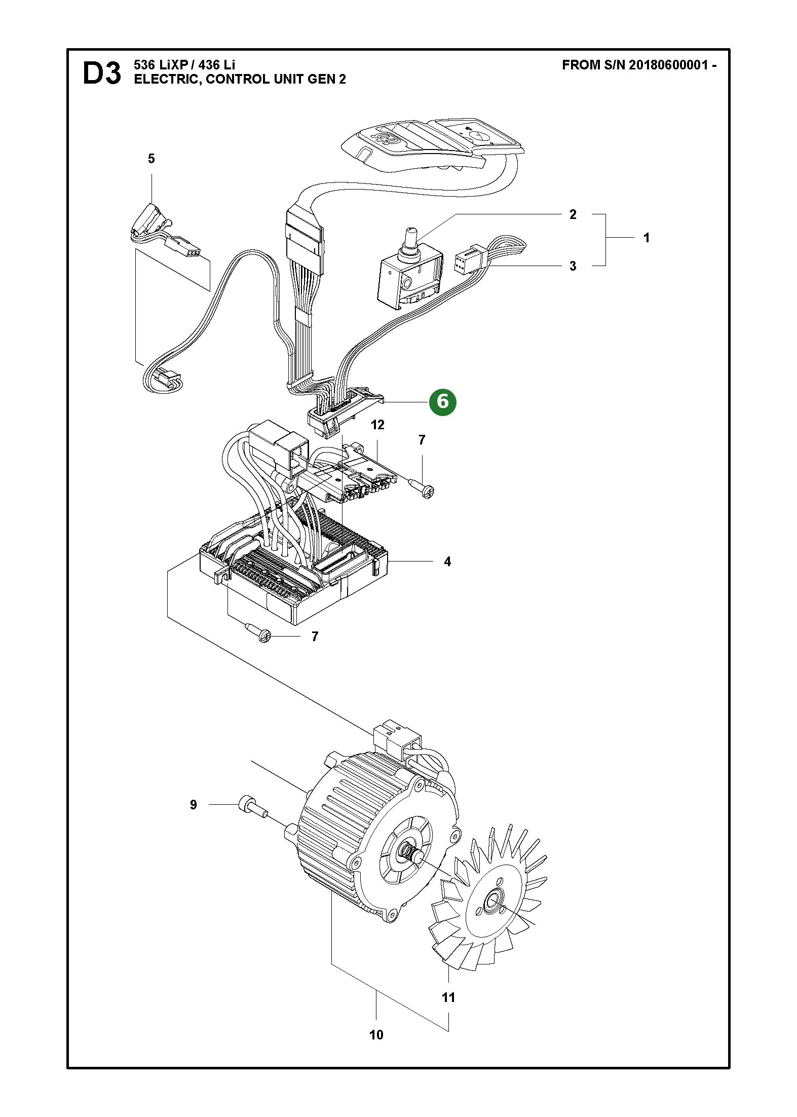 Halter f&uuml;r Husqvarna Motors&auml;gen 436Li, 330i,...
