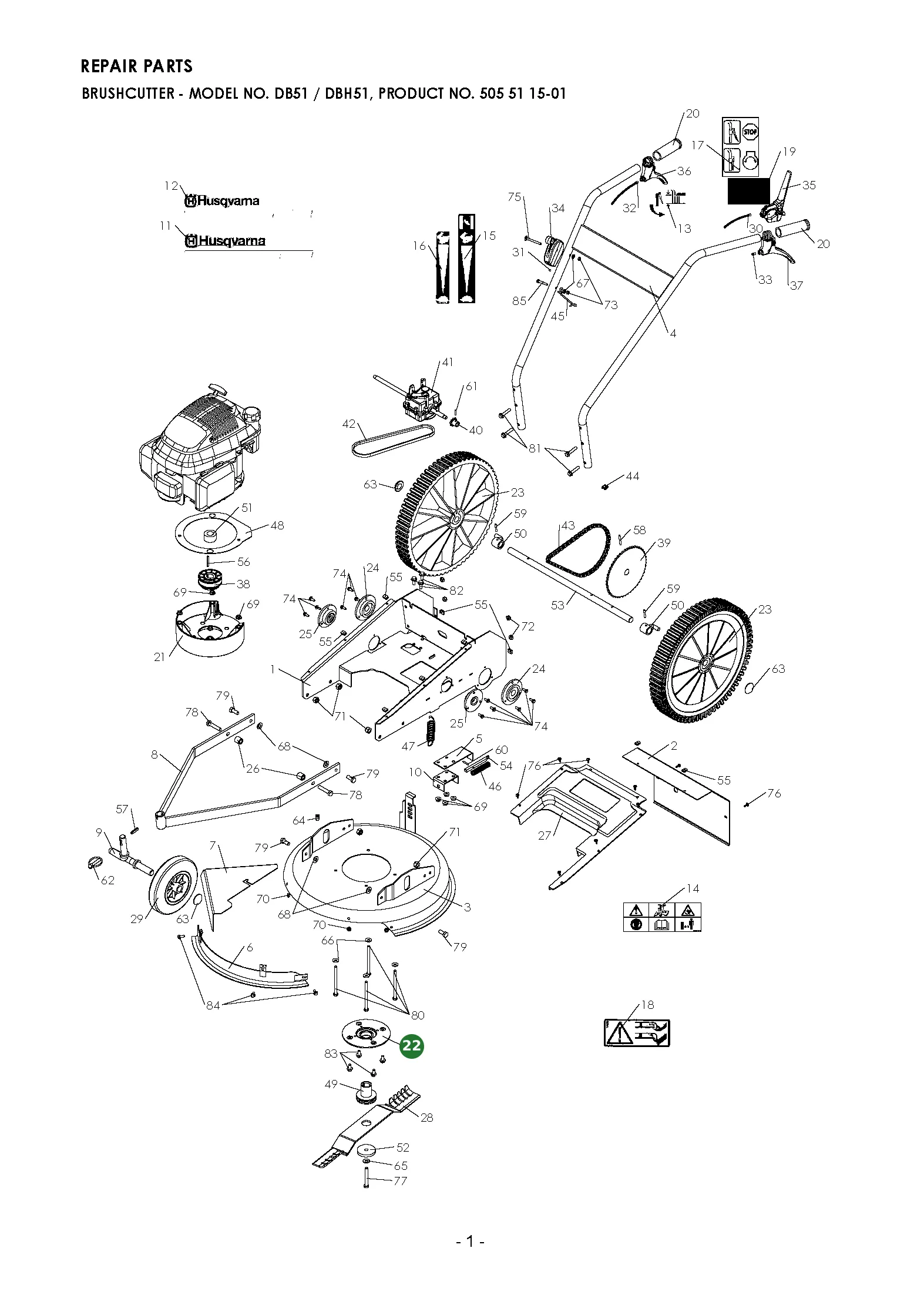 Position im Ersatzteilkatalog
