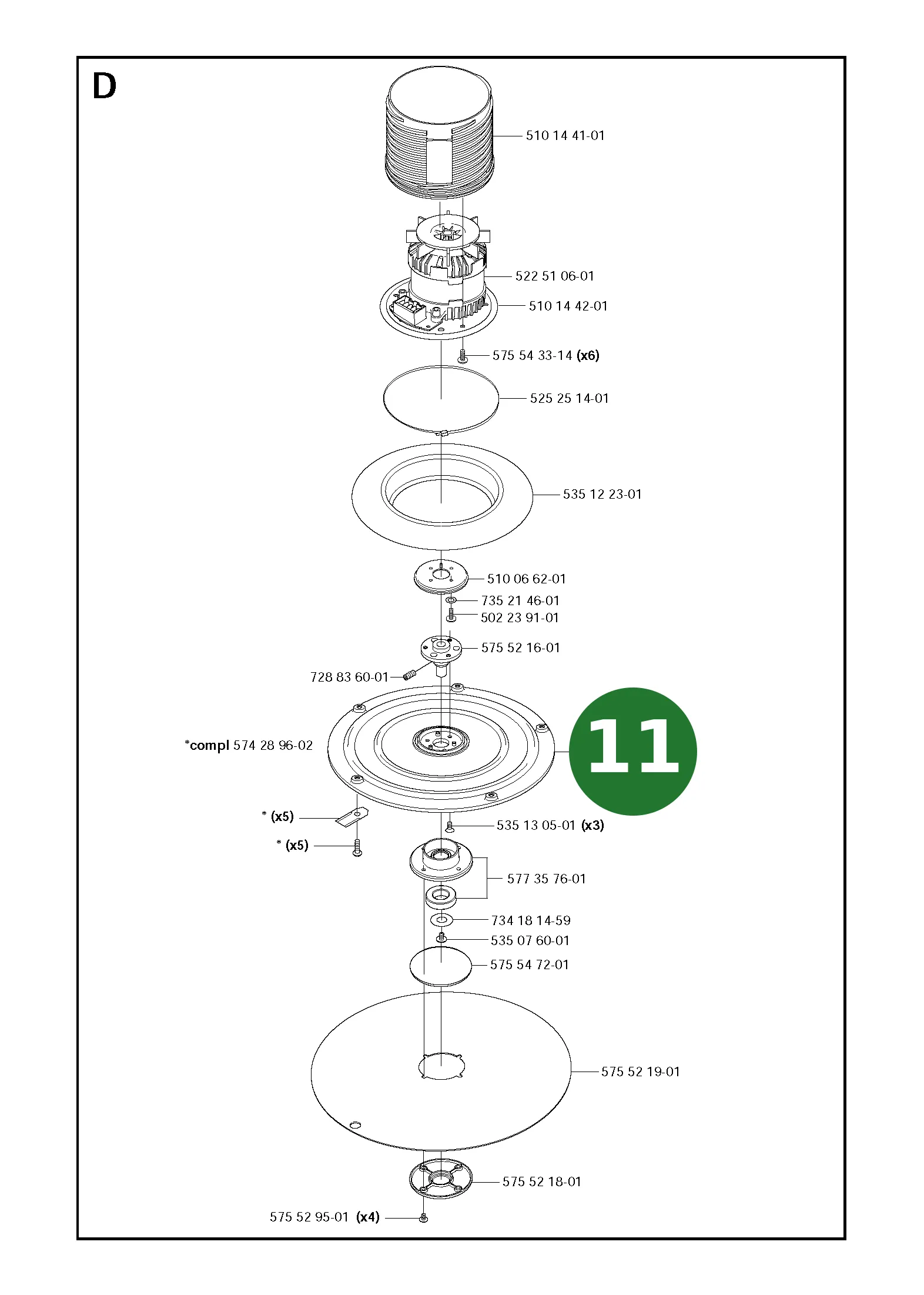 Position im Ersatzteilkatalog