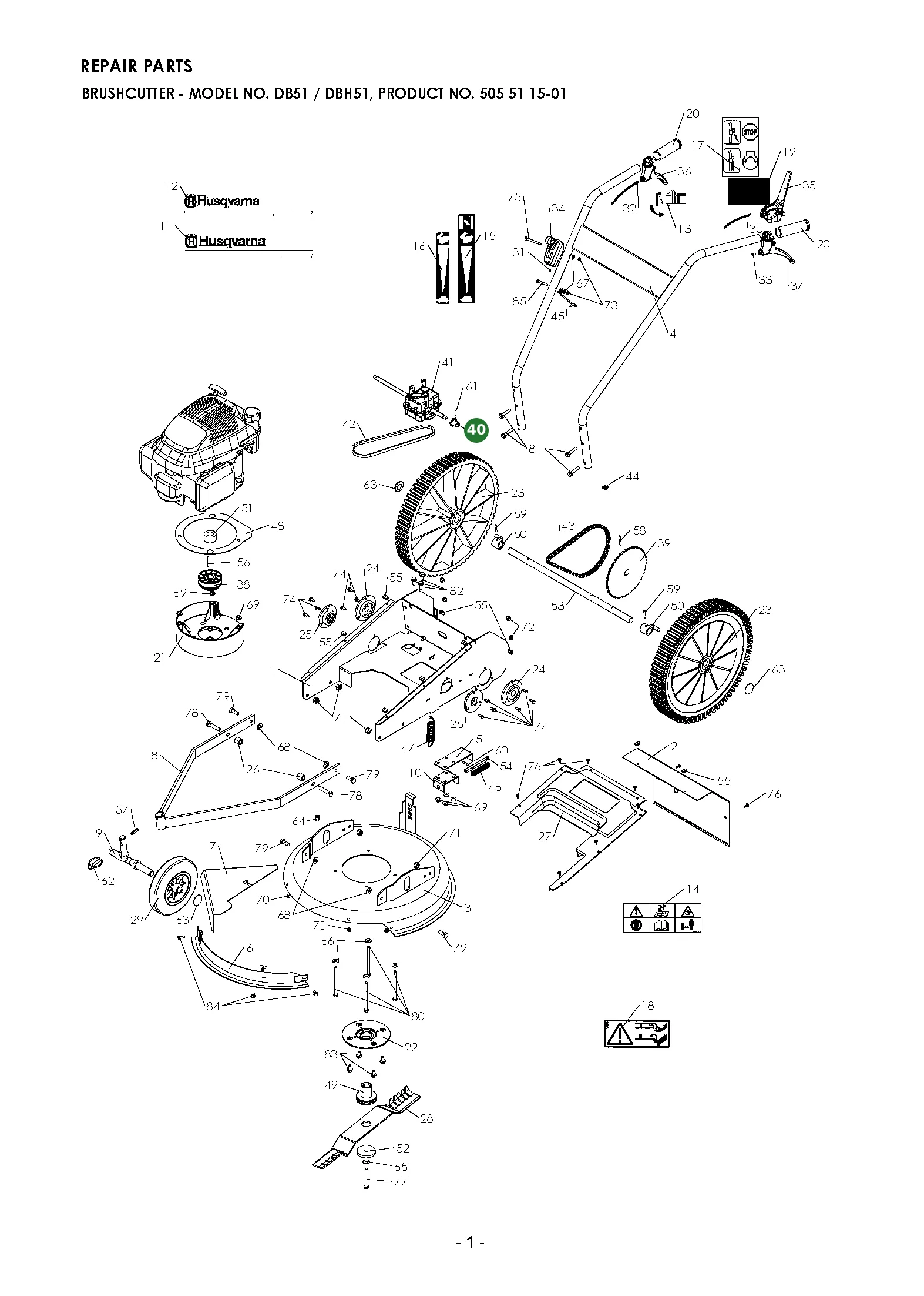 Position im Ersatzteilkatalog