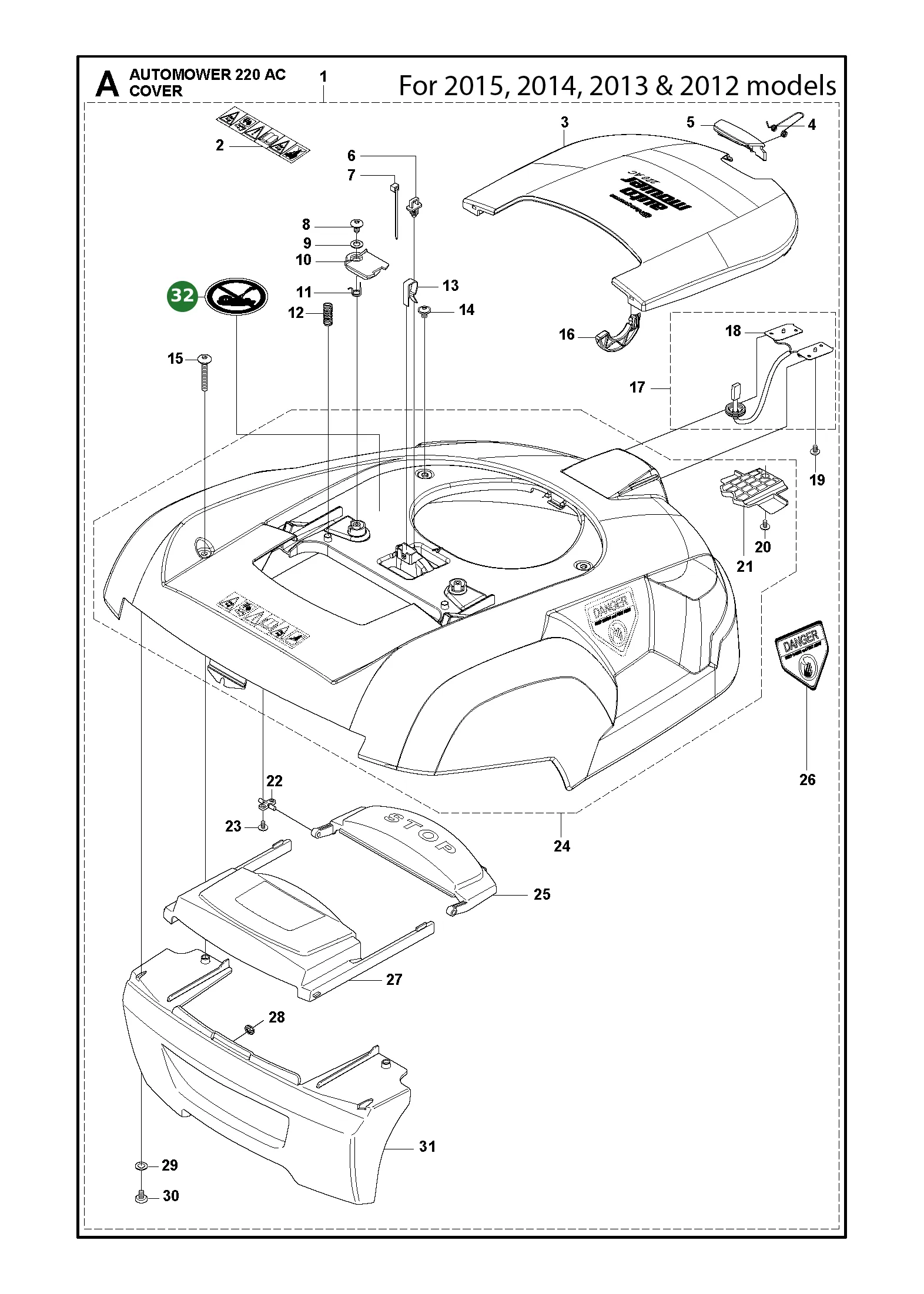 Position im Ersatzteilkatalog