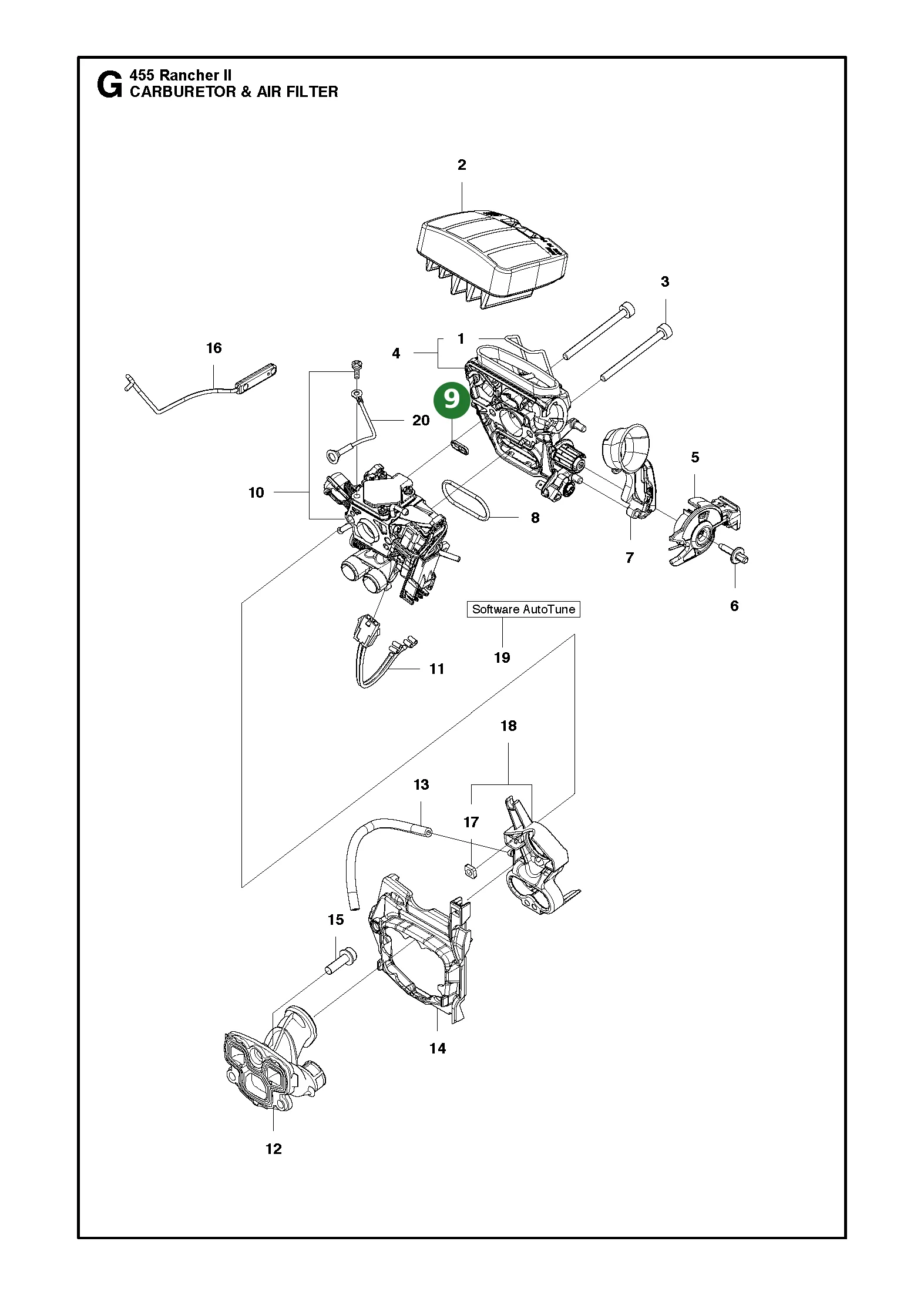 Dichtung f&uuml;r Husqvarna Motors&auml;gen