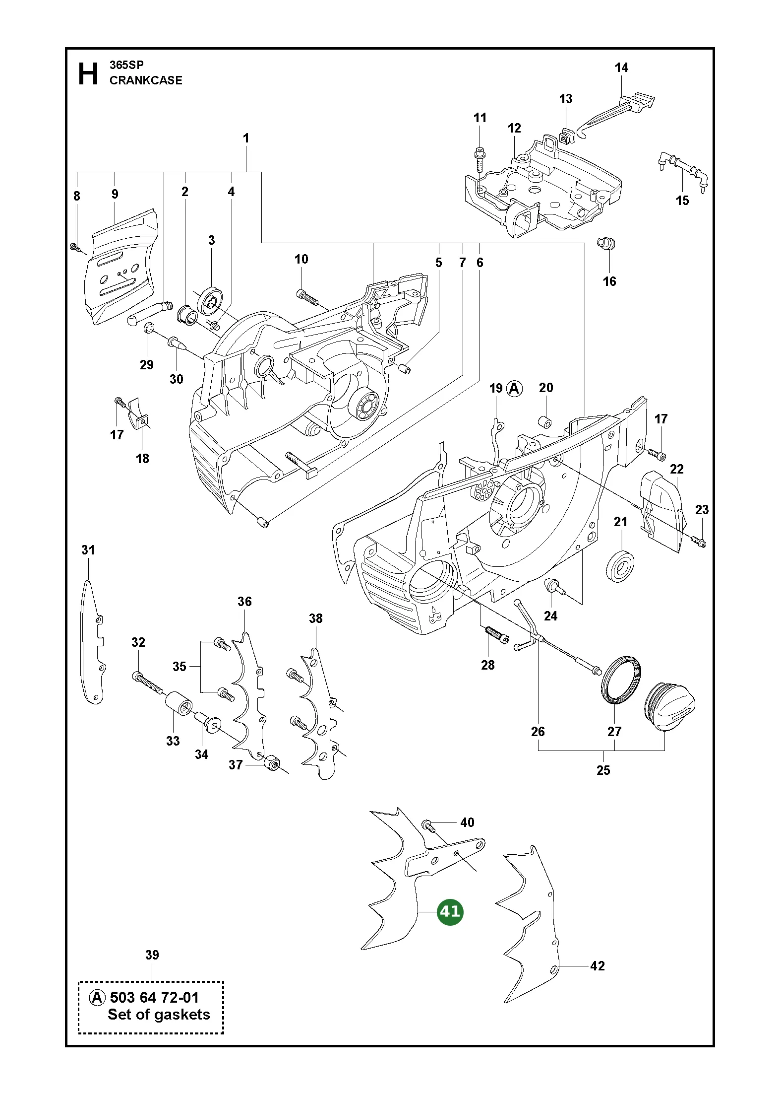 Spike f&uuml;r Husqvarna Motors&auml;gen