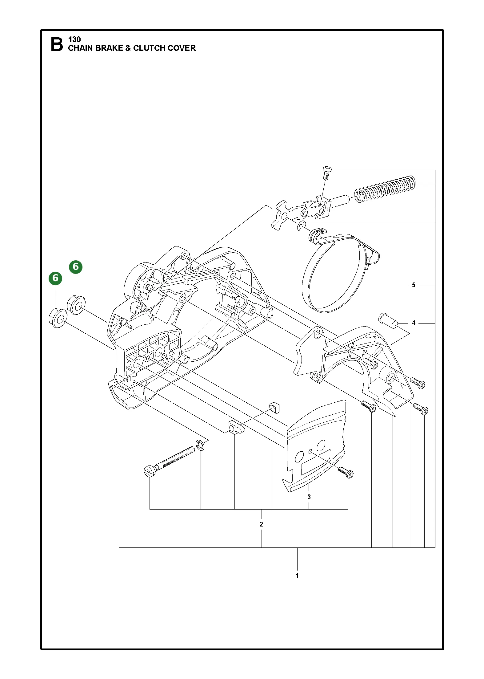 Mutter f&uuml;r Husqvarna Motors&auml;gen 130, 137, 141,...
