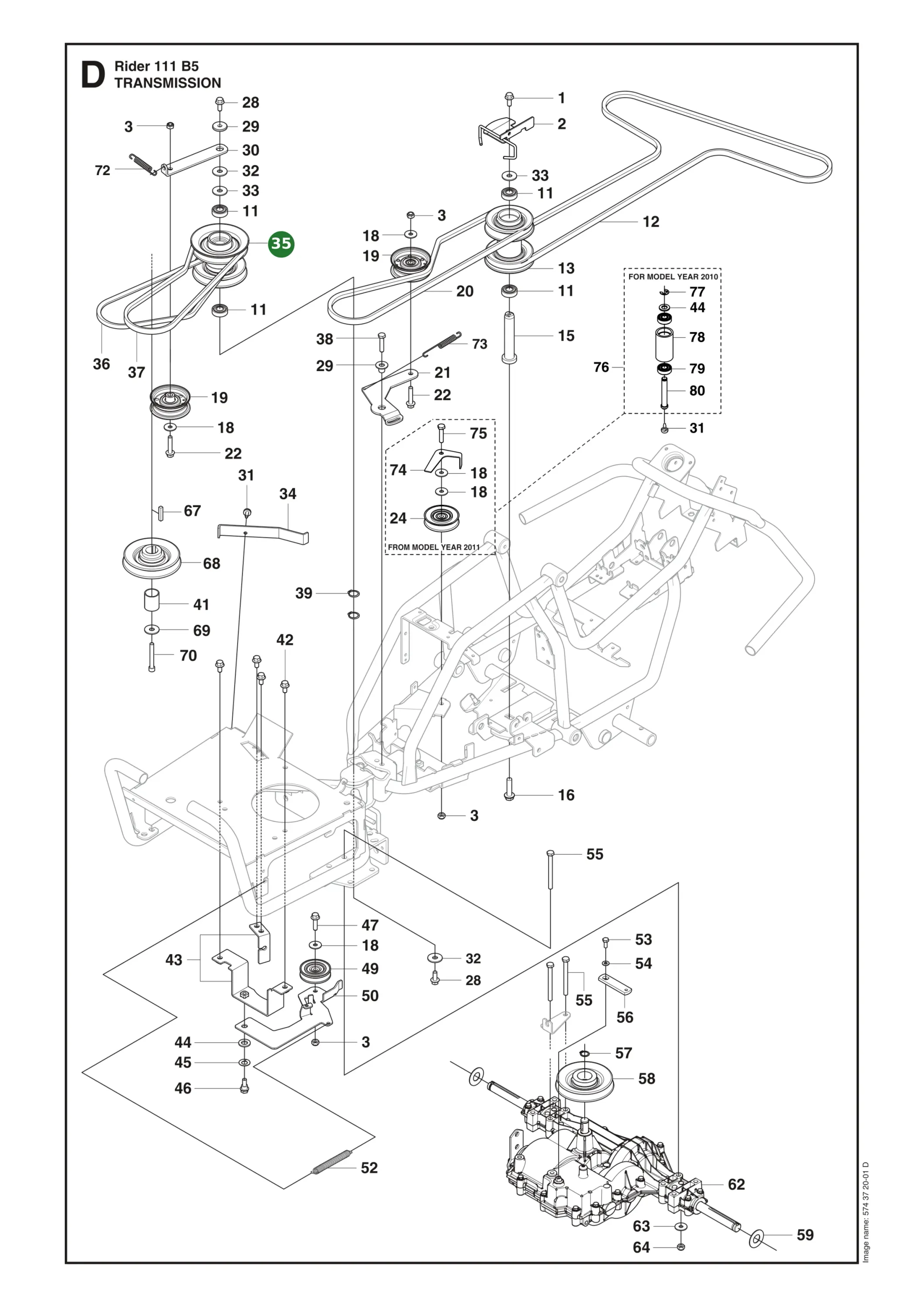 Position im Ersatzteilkatalog