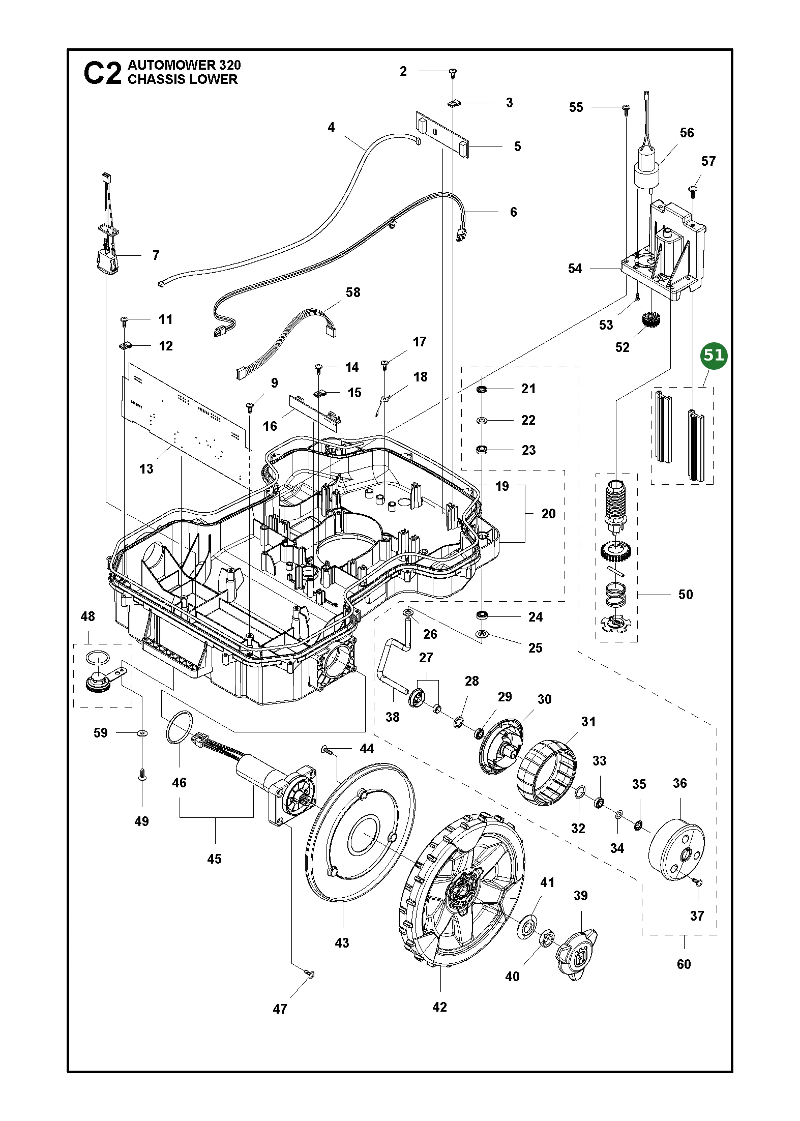 Husqvarna Bearing Kit 320 330X 420 430X 440 450X 520