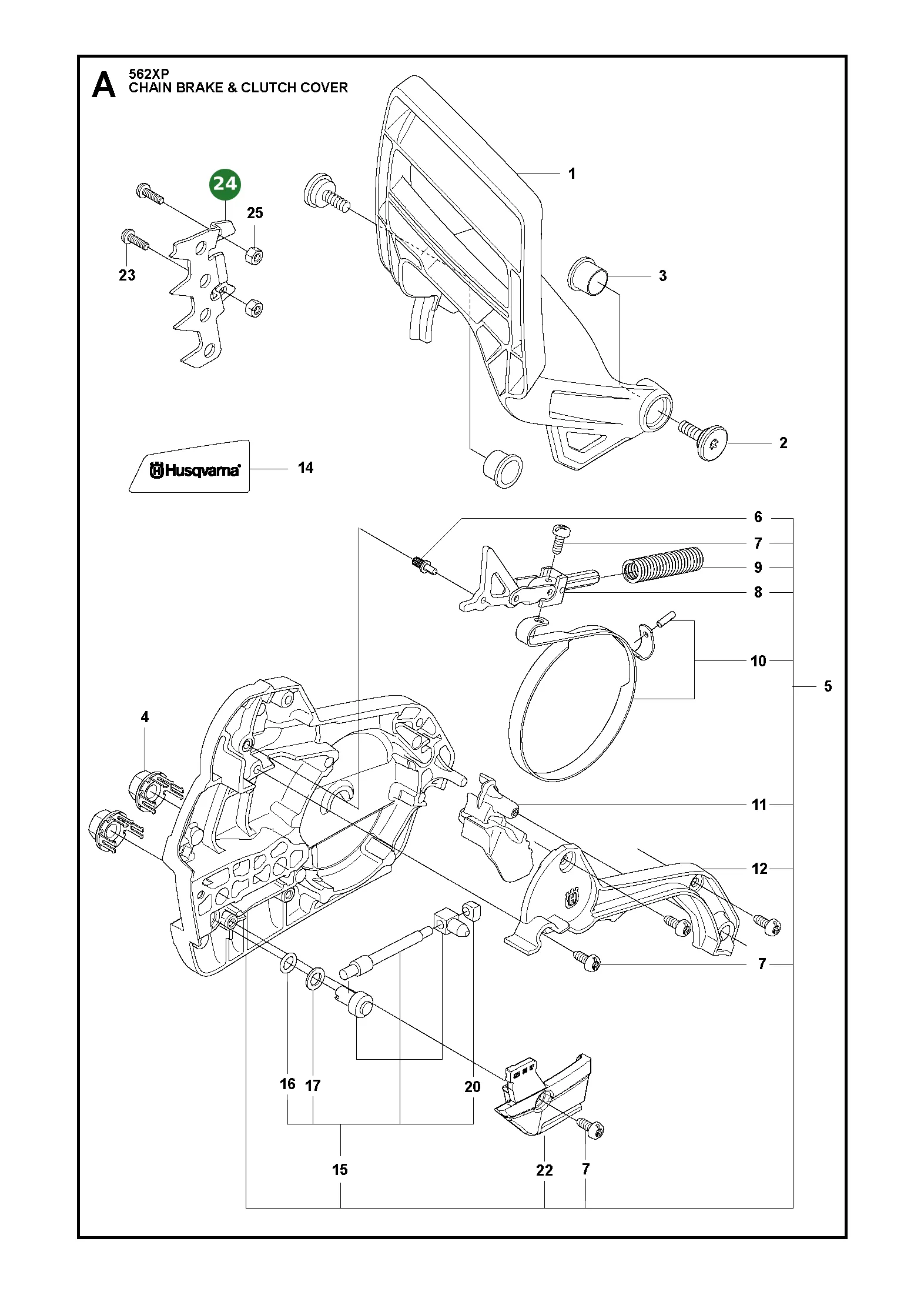 Spike Outer f&uuml;r Husqvarna Motors&auml;gen 556, 562...