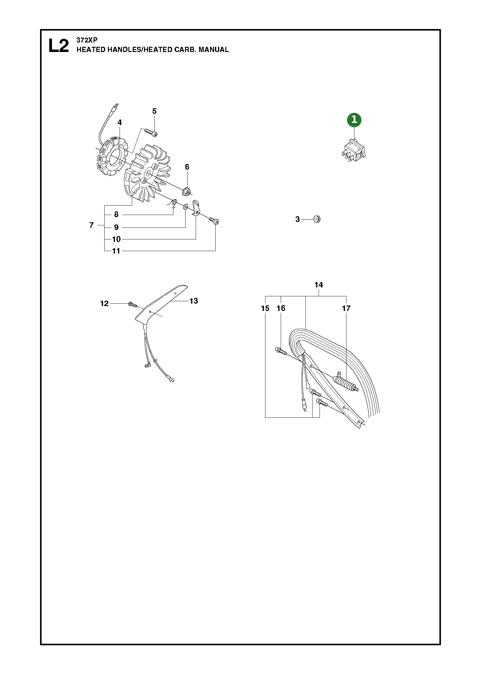 Schalter f&uuml;r Husqvarna Motors&auml;gen 362 XP, 371...