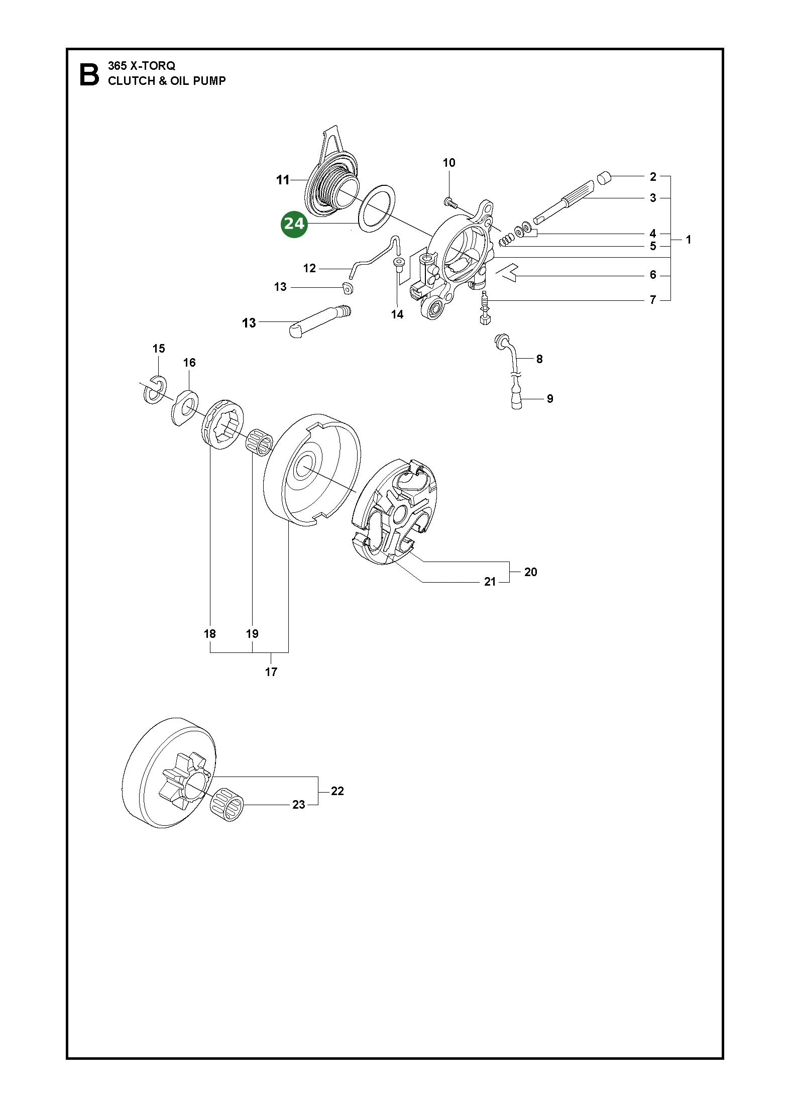 Scheibe f&uuml;r Husqvarna Motors&auml;gen