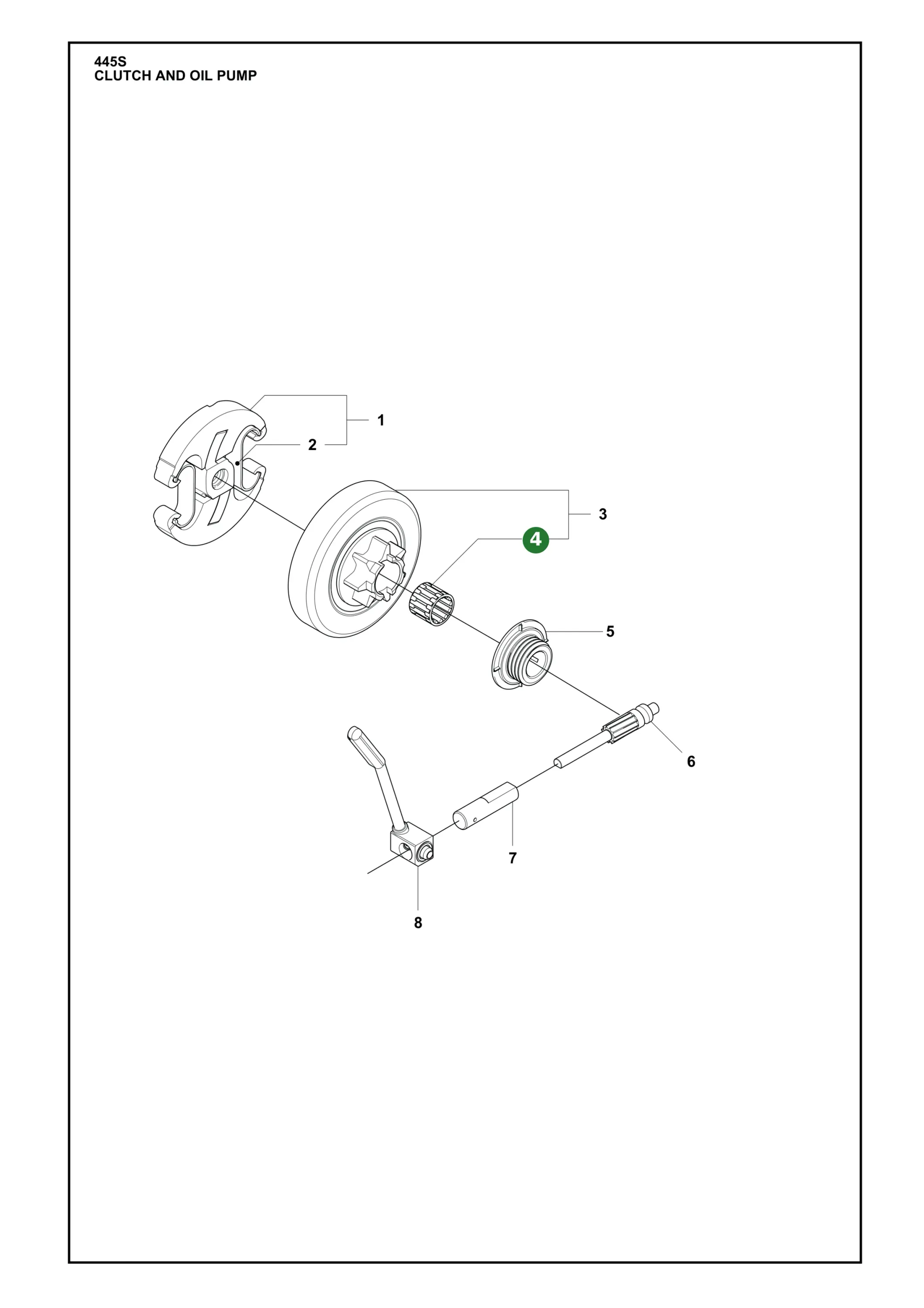 Nadellager f&uuml;r Husqvarna Motors&auml;gen