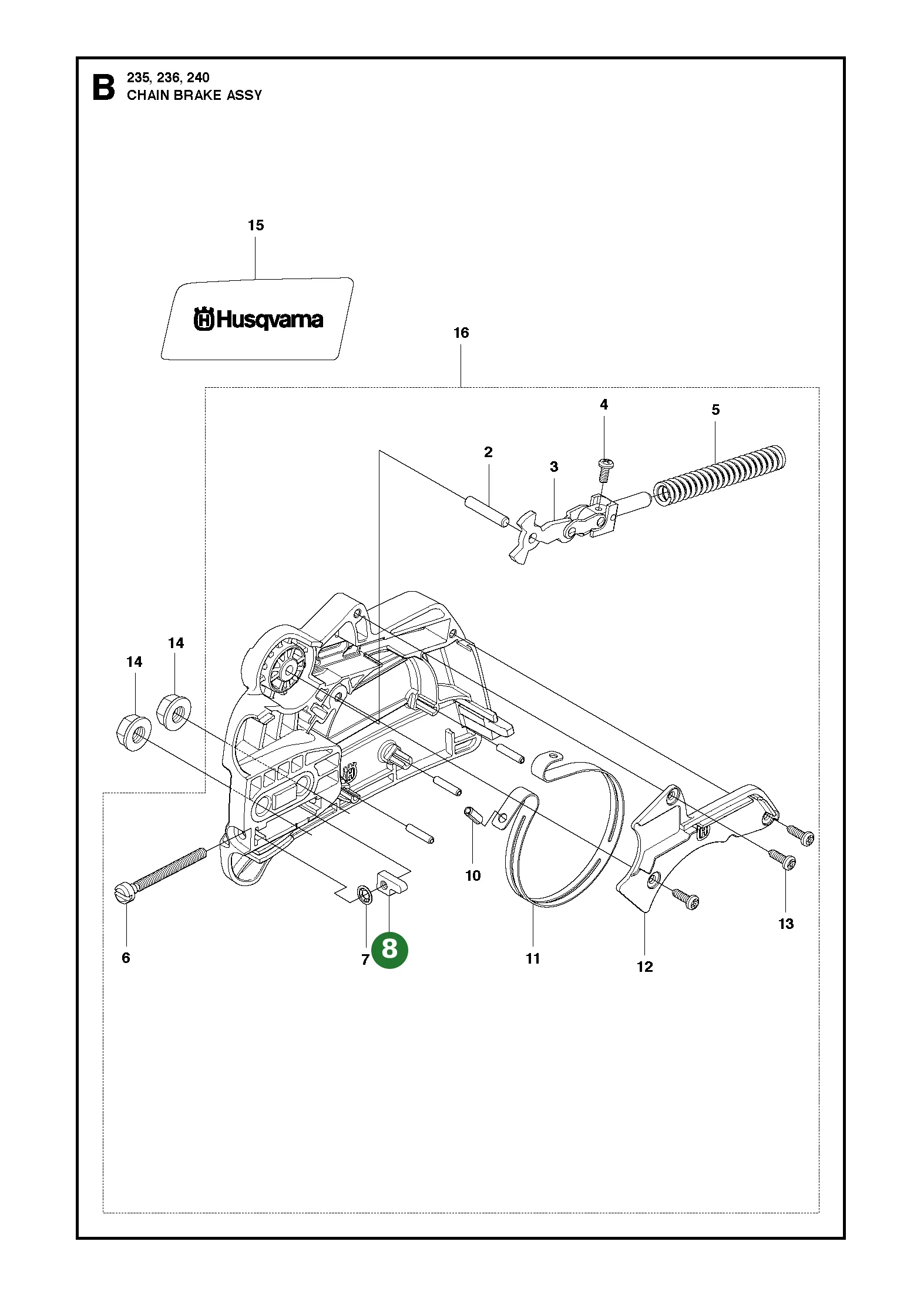 Kolben f&uuml;r Husqvarna Motors&auml;gen 36, 41, 137,...