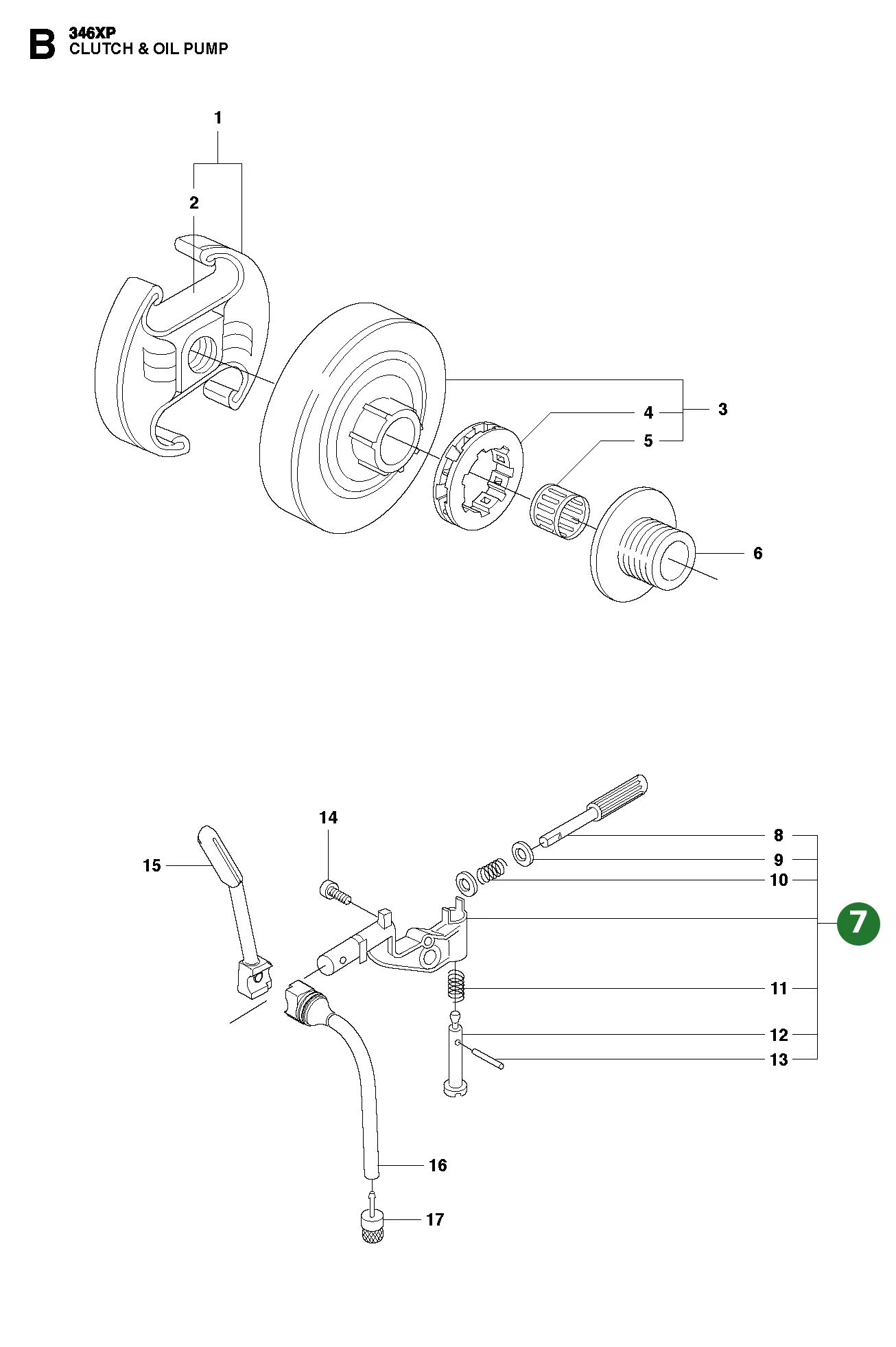 &Ouml;lpumpe Kpl. f&uuml;r Husqvarna Motors&auml;gen