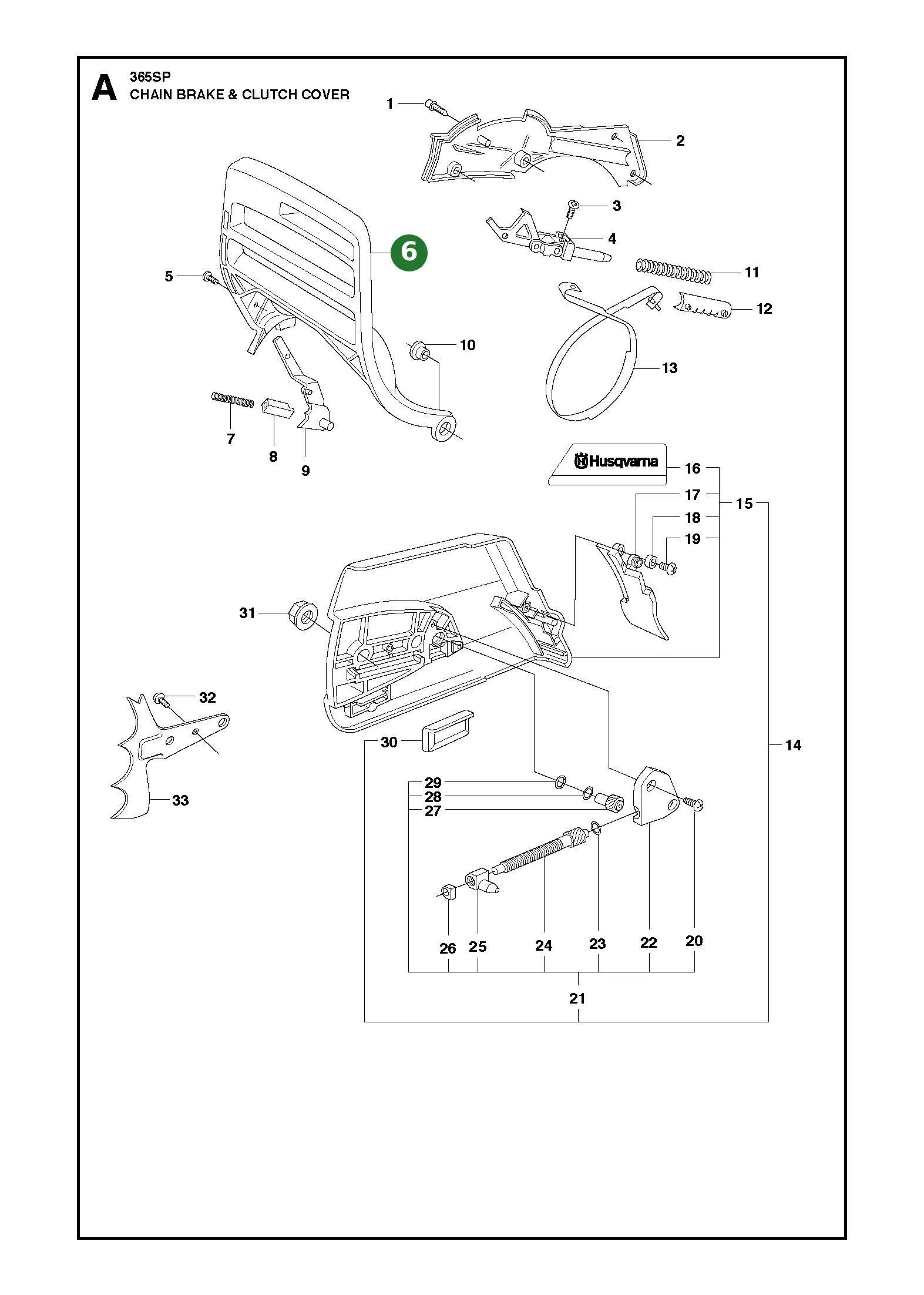 Handschutz f&uuml;r Husqvarna Motors&auml;gen 362, 362...