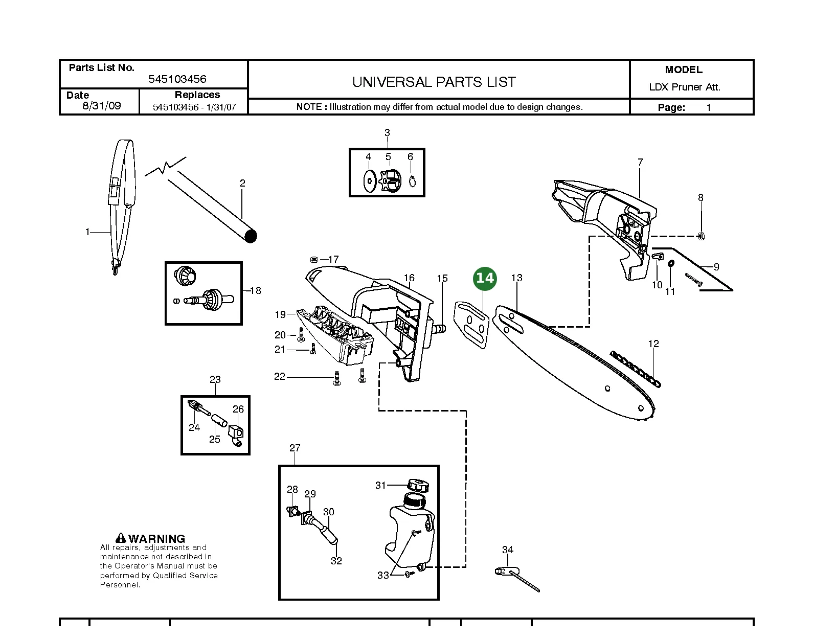Position im Ersatzteilkatalog