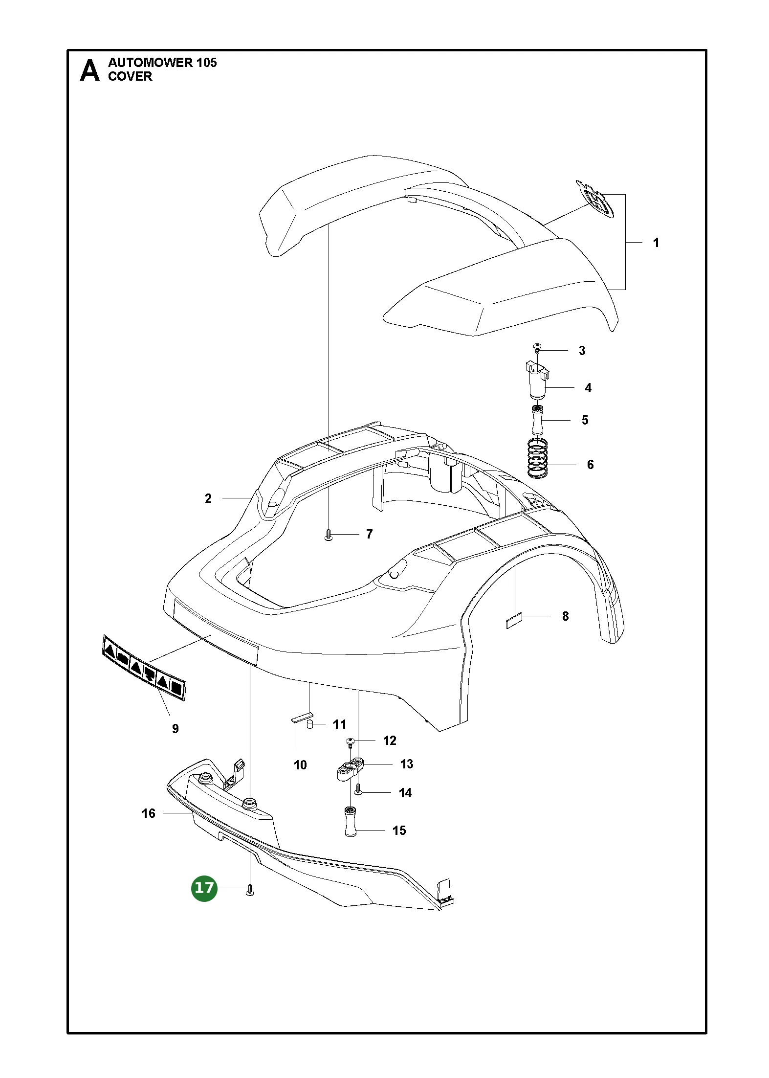 Husqvarna Schraube f&uuml;r Gleitteller