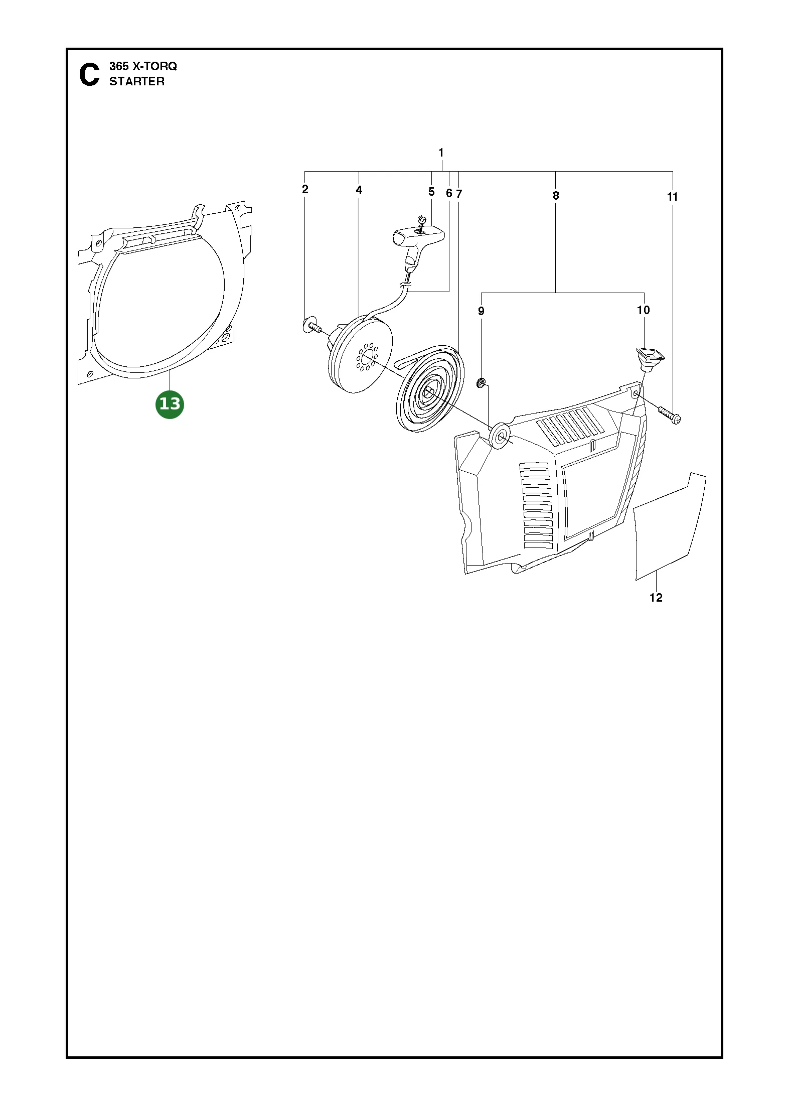 Luftleitblech f&uuml;r Husqvarna Motors&auml;gen