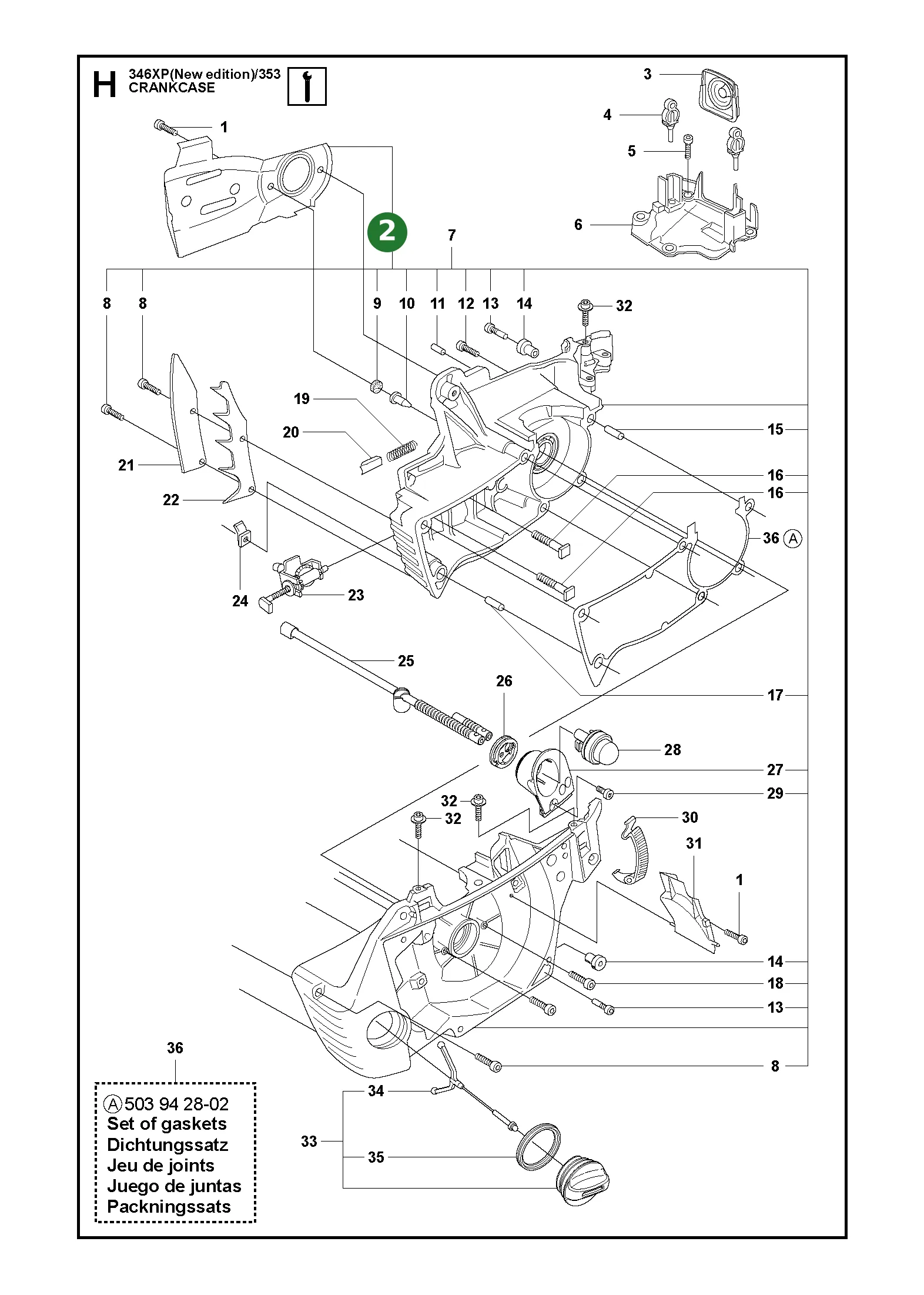 Kettenleitblech f&uuml;r Husqvarna Motors&auml;gen 346...