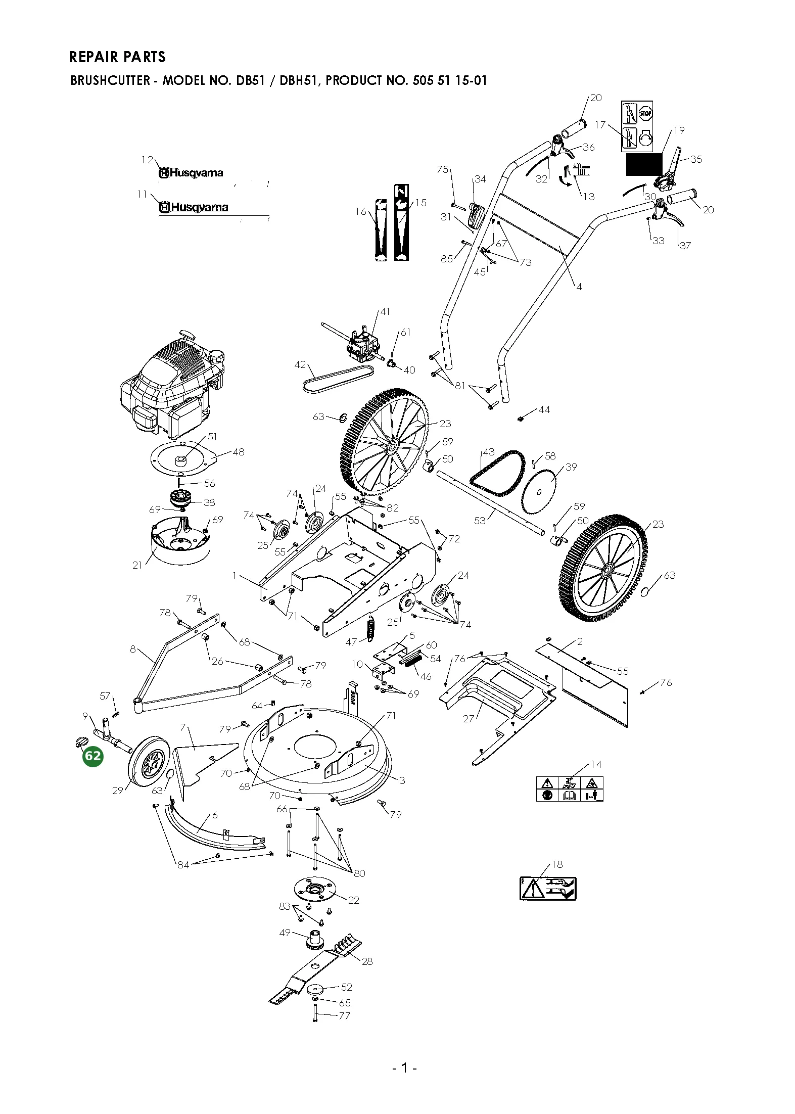 Position im Ersatzteilkatalog