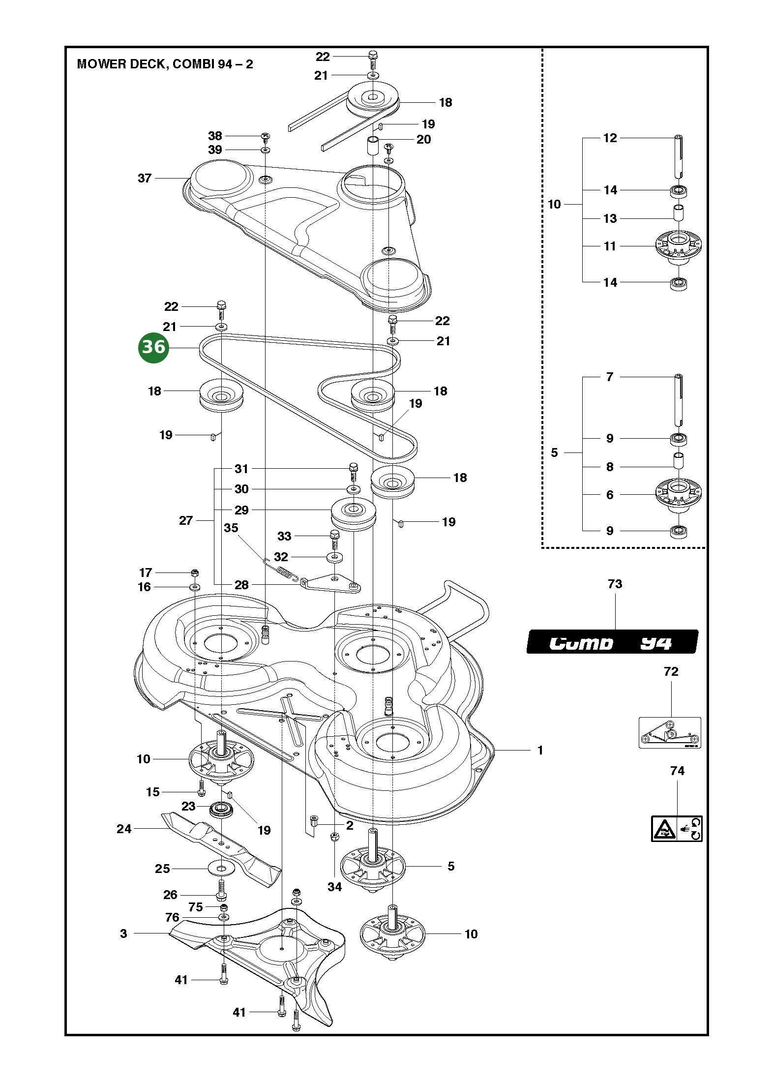 Position im Ersatzteilkatalog