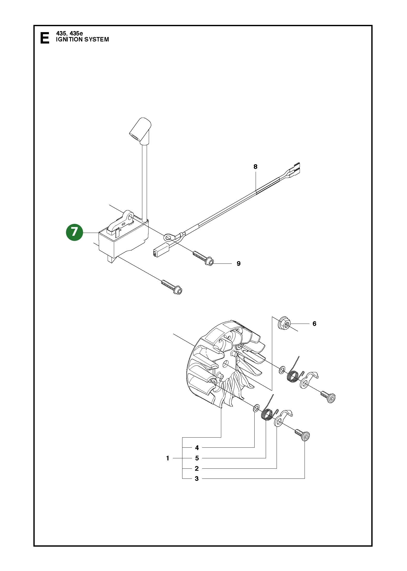 Elektronikmodul f&uuml;r Husqvarna Motors&auml;gen 435,...