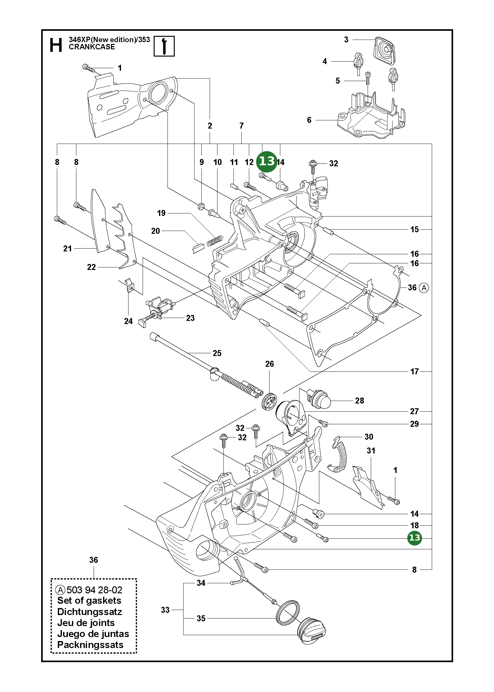 Schraube Ihsct f&uuml;r Husqvarna Motors&auml;gen 340,...