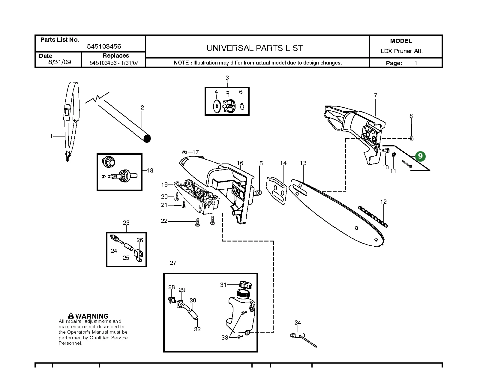Position im Ersatzteilkatalog