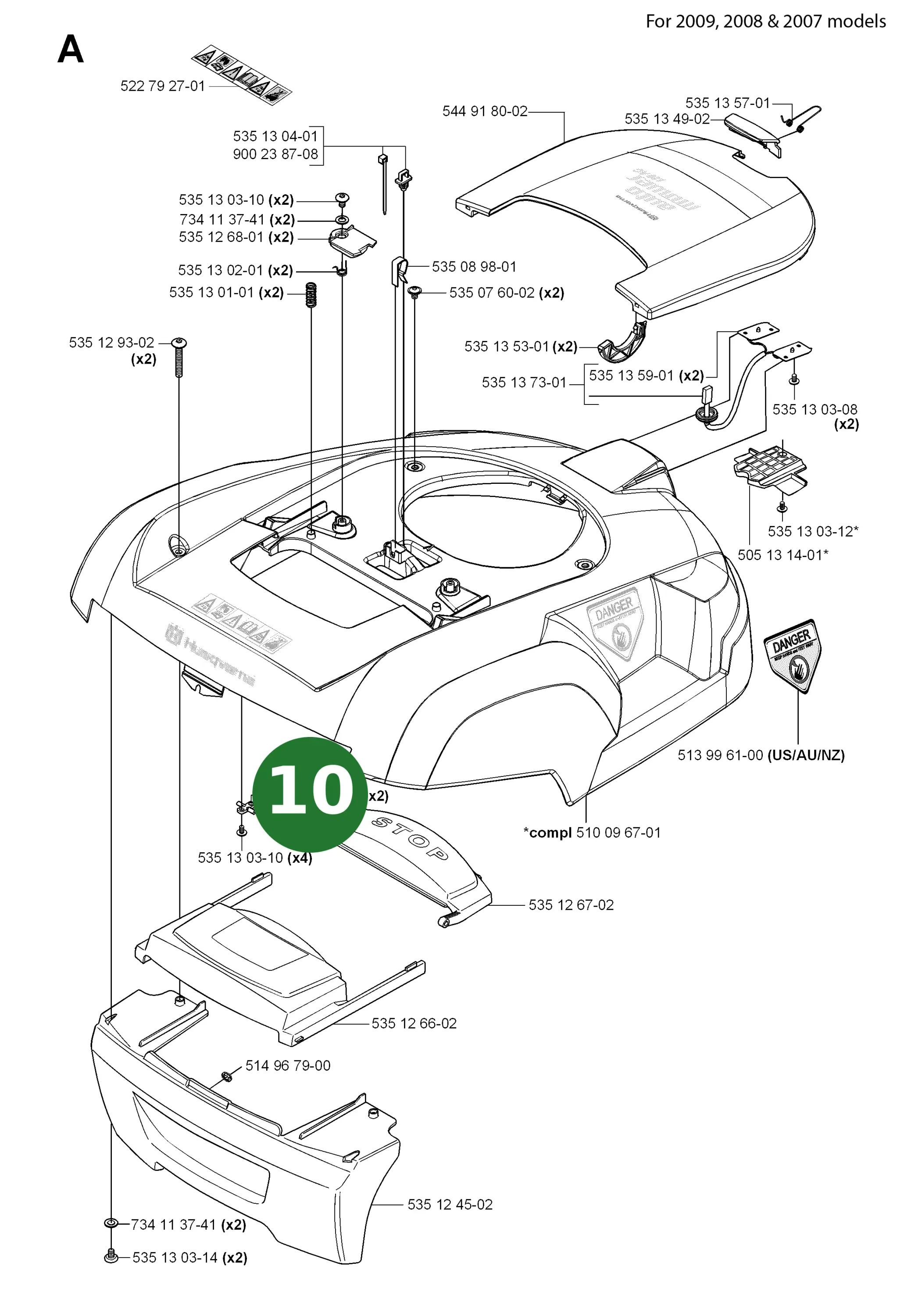 Position im Ersatzteilkatalog