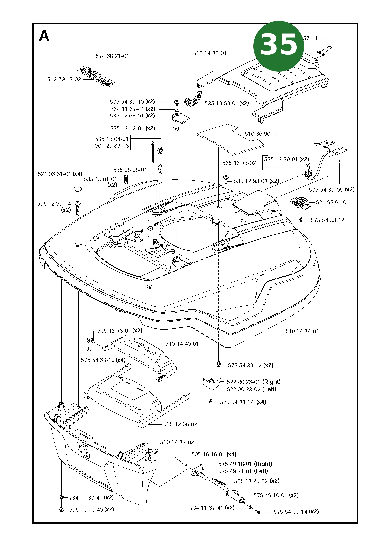 Position im Ersatzteilkatalog