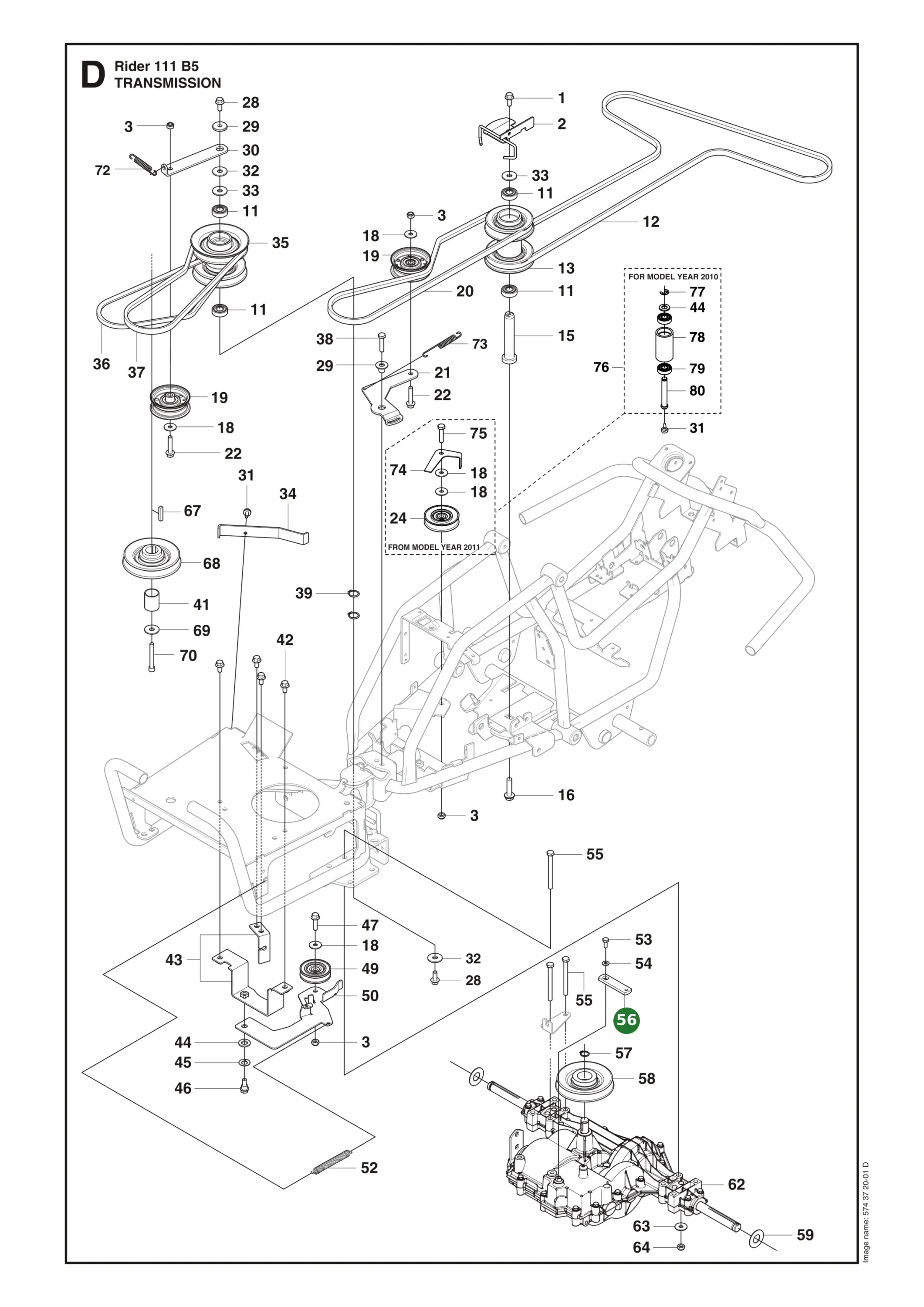 Position im Ersatzteilkatalog