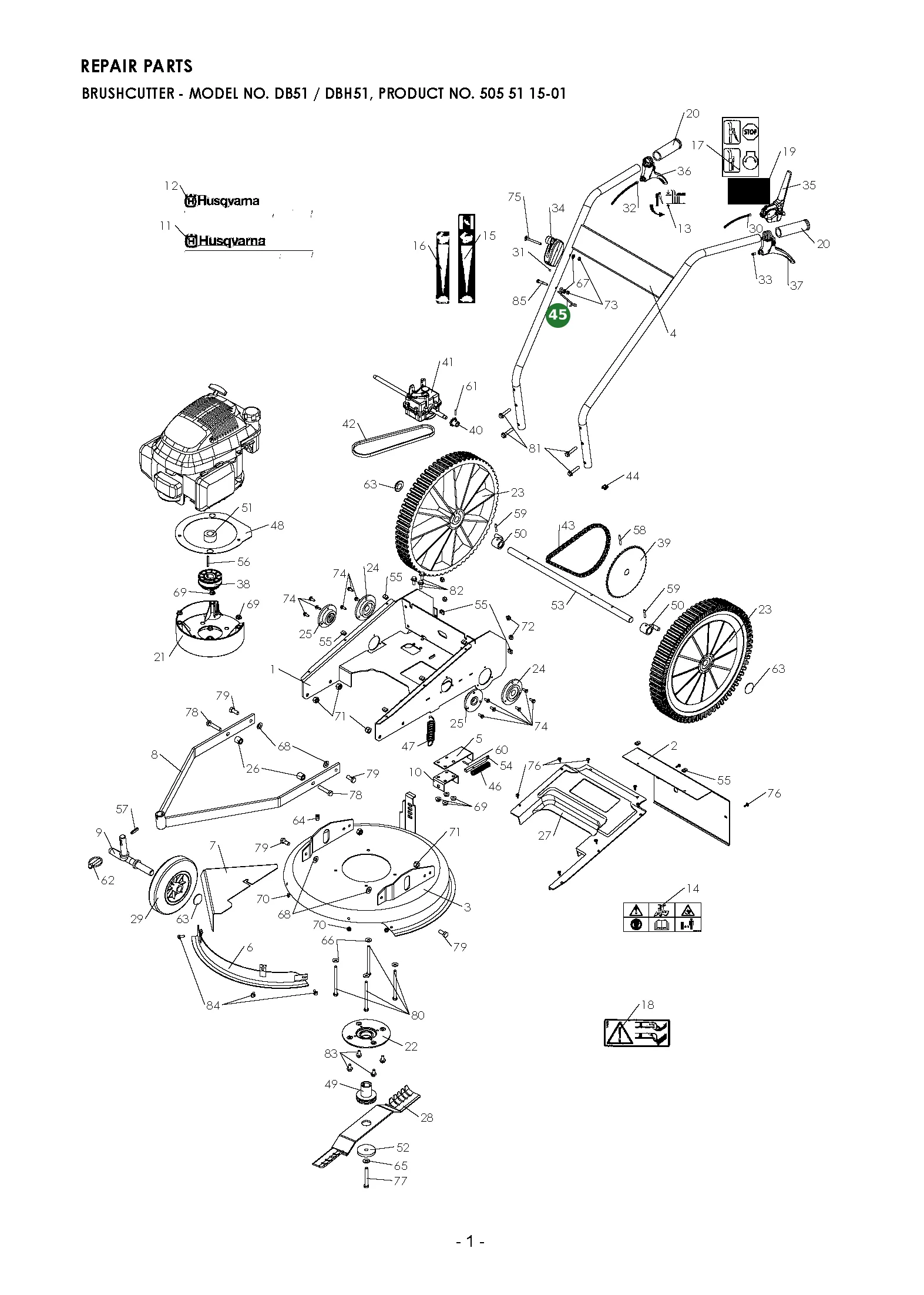 Position im Ersatzteilkatalog