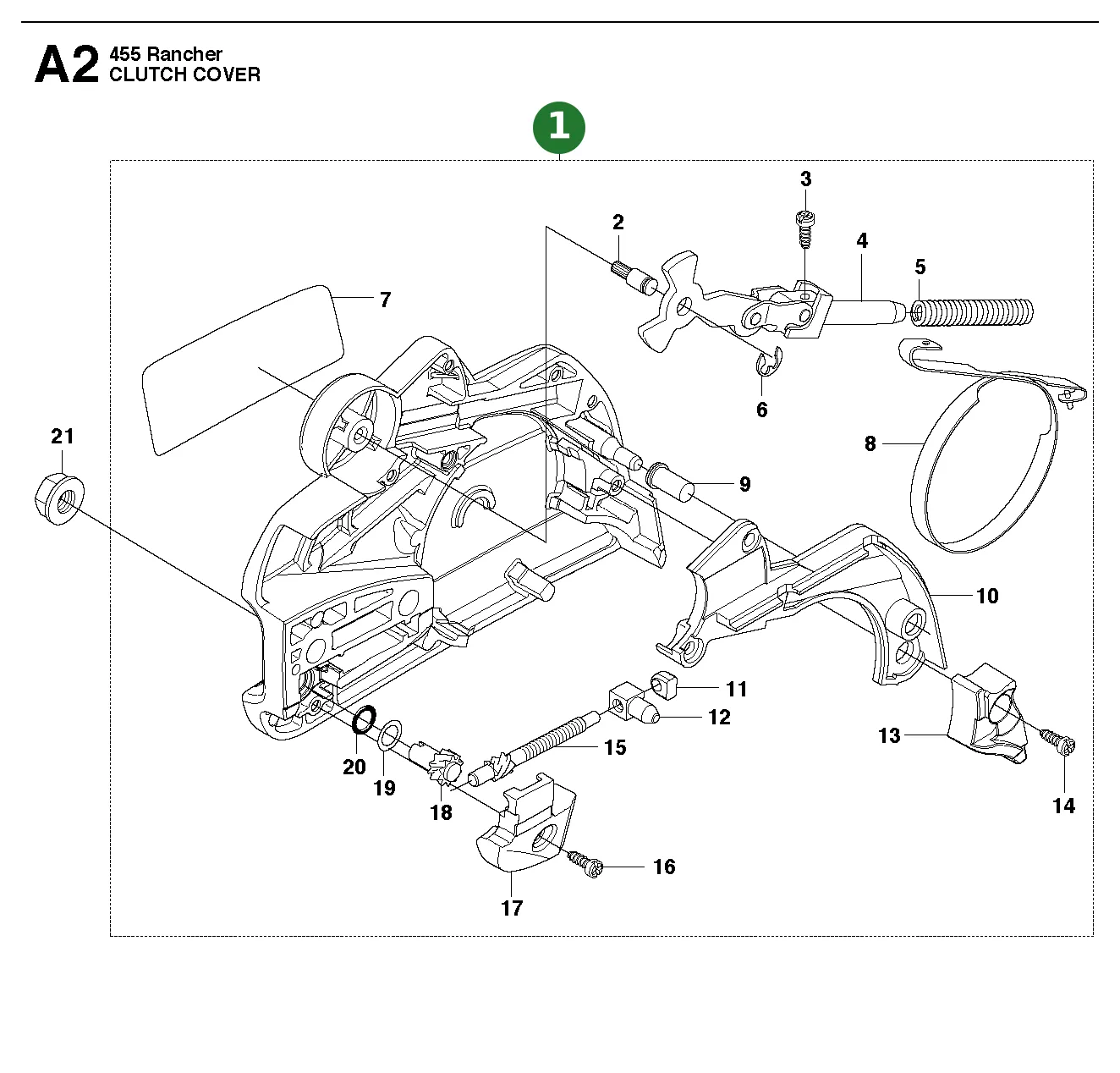 Kupplungsdeckel Kpl. f&uuml;r Husqvarna Motors&auml;gen...